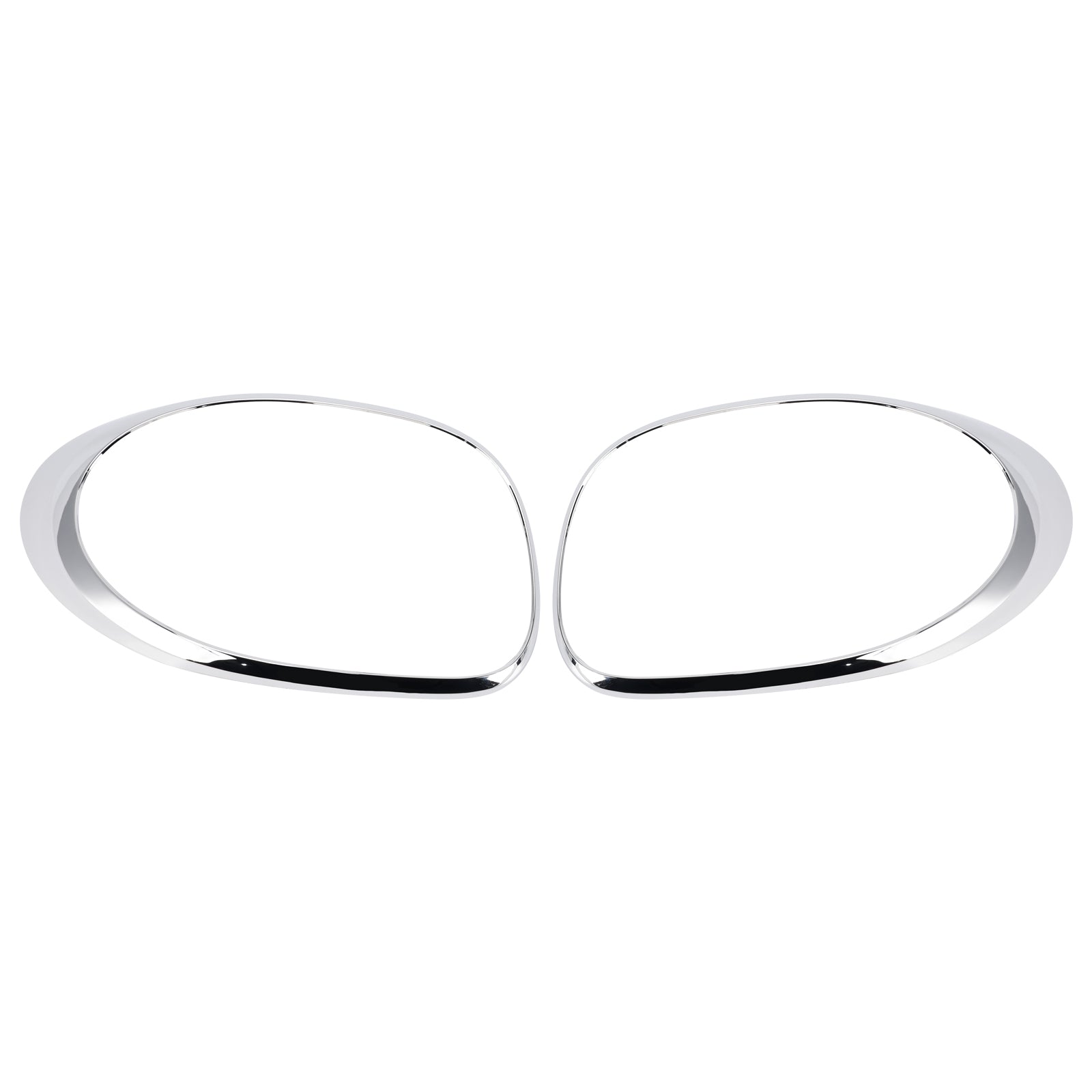 2014-2020 For Fiat 500L Left+Right Rear Taillight Lamp Trim Ring Chrome