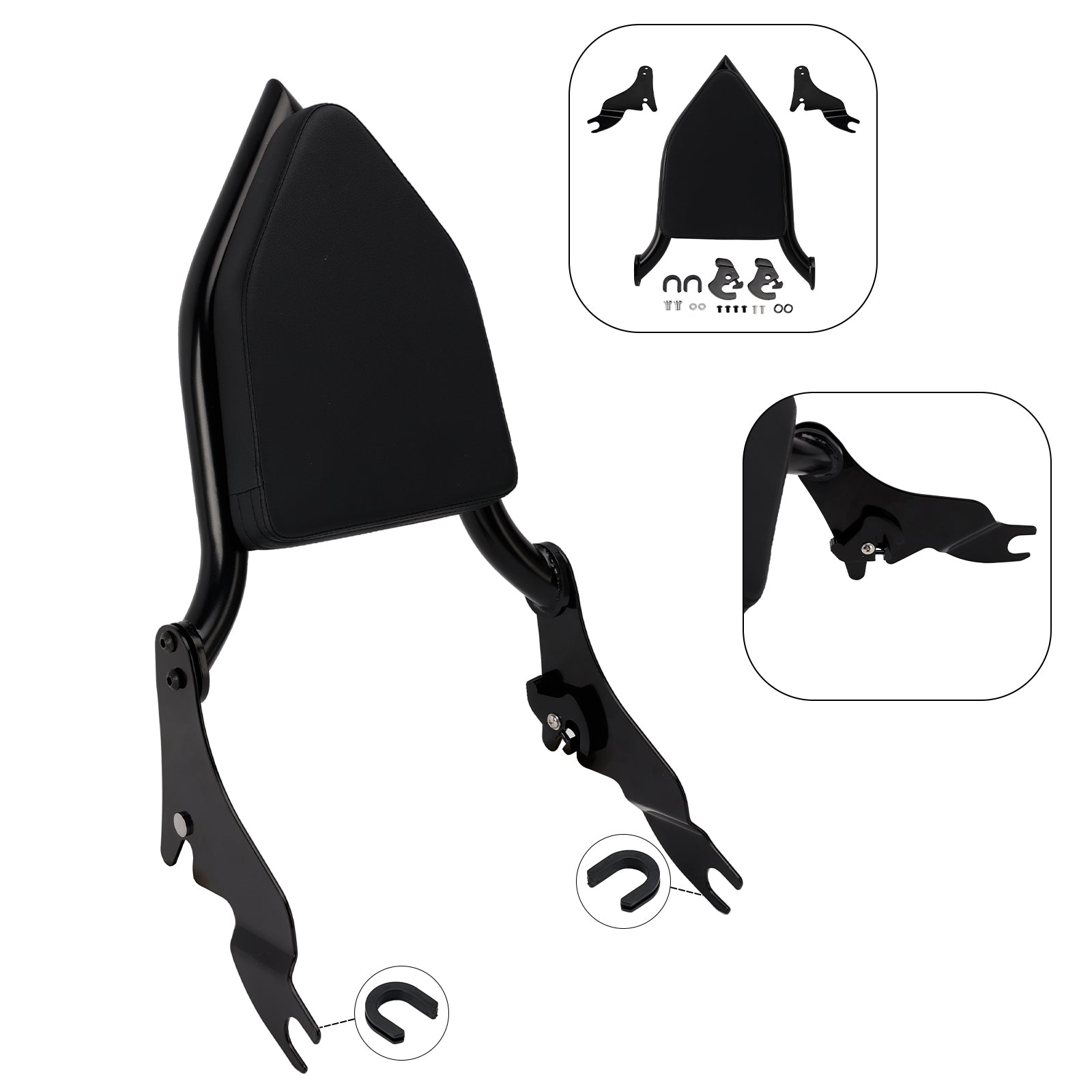 2000-2001, 2009, 2024CVO ROAD GLIDE FLTRSE Respaldo de barra Sissy para pasajero