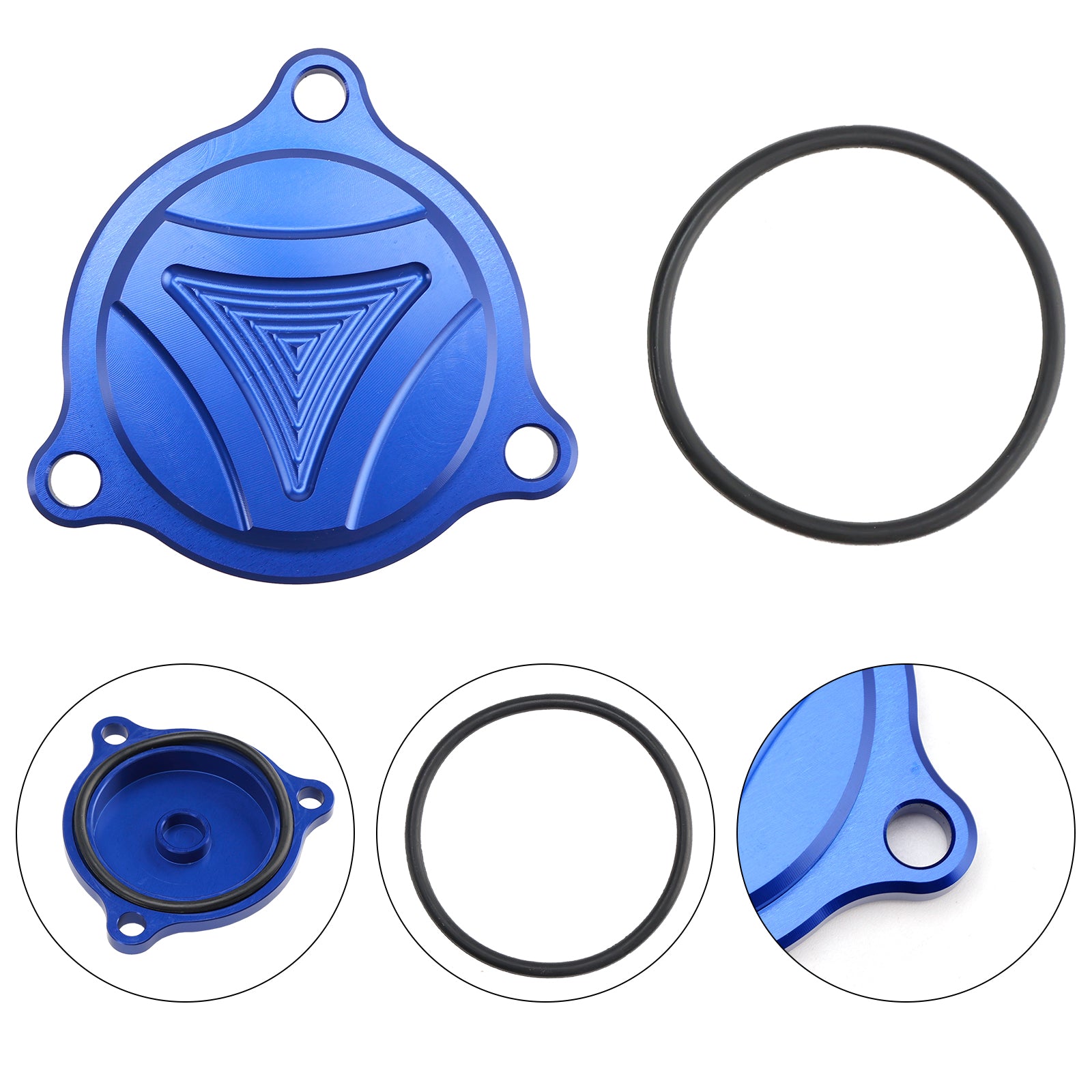 CNC Blauw Oliefilterdeksel Voor Suzuki Burgman UH 125 150 200 DR-Z 400 E S SM