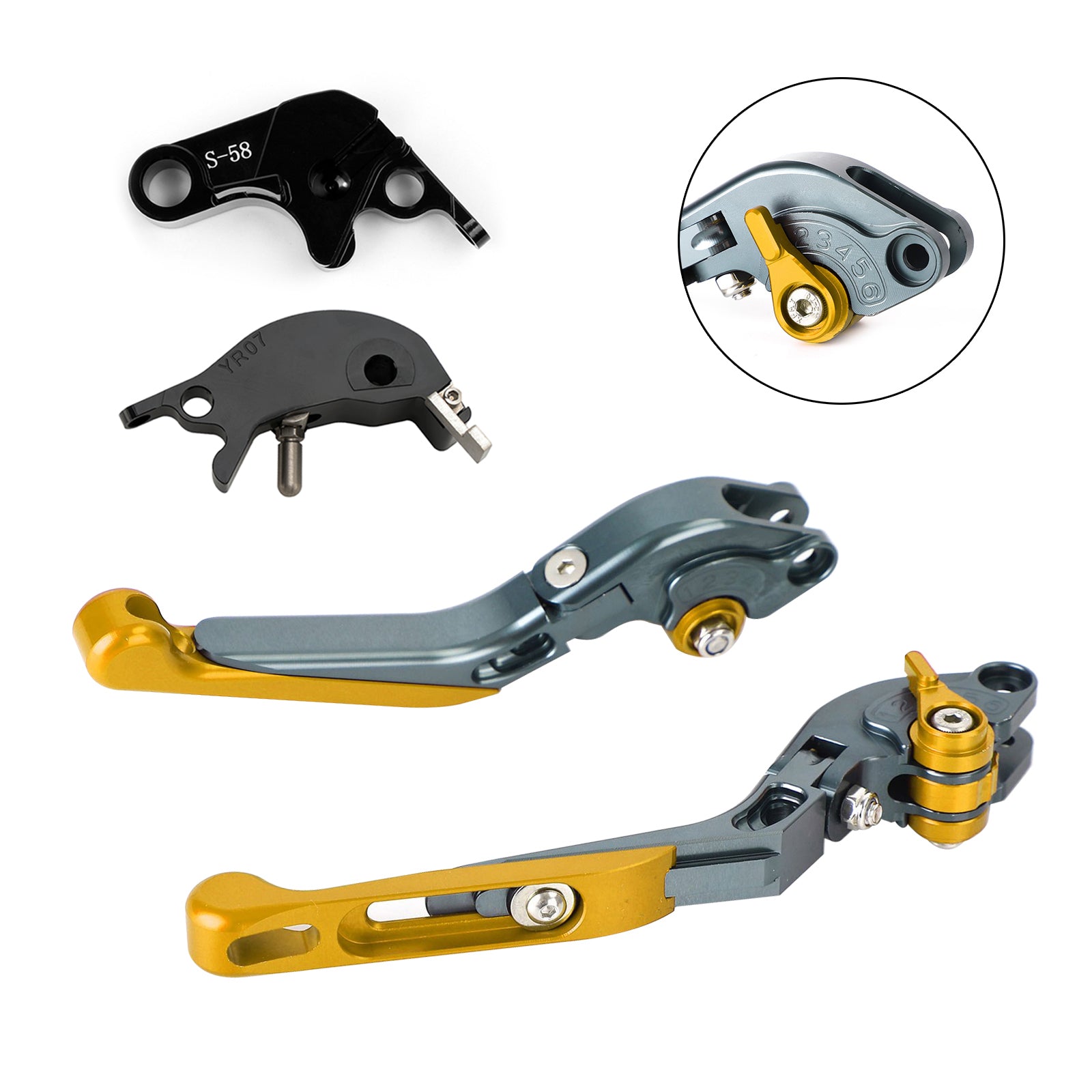 2022-2023 YAMAHA YZF R7 MT-10/SP FZ-10/SP Palanca de freno de embrague ajustable