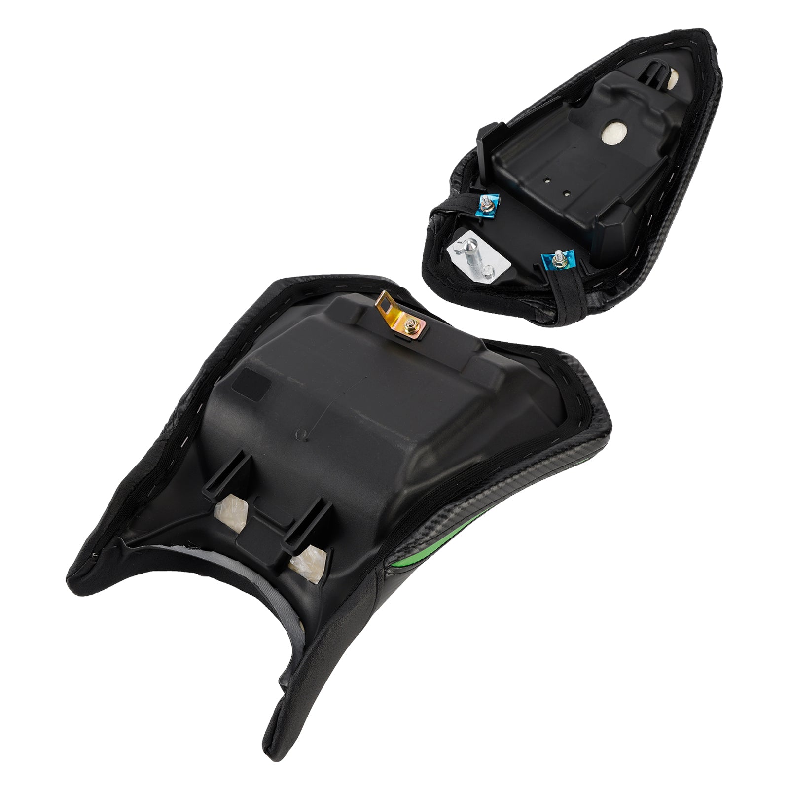 Front&Rear Raider Passenger Cushion Kit Black2 For Kawasaki Ninja 500 Z500 24-25