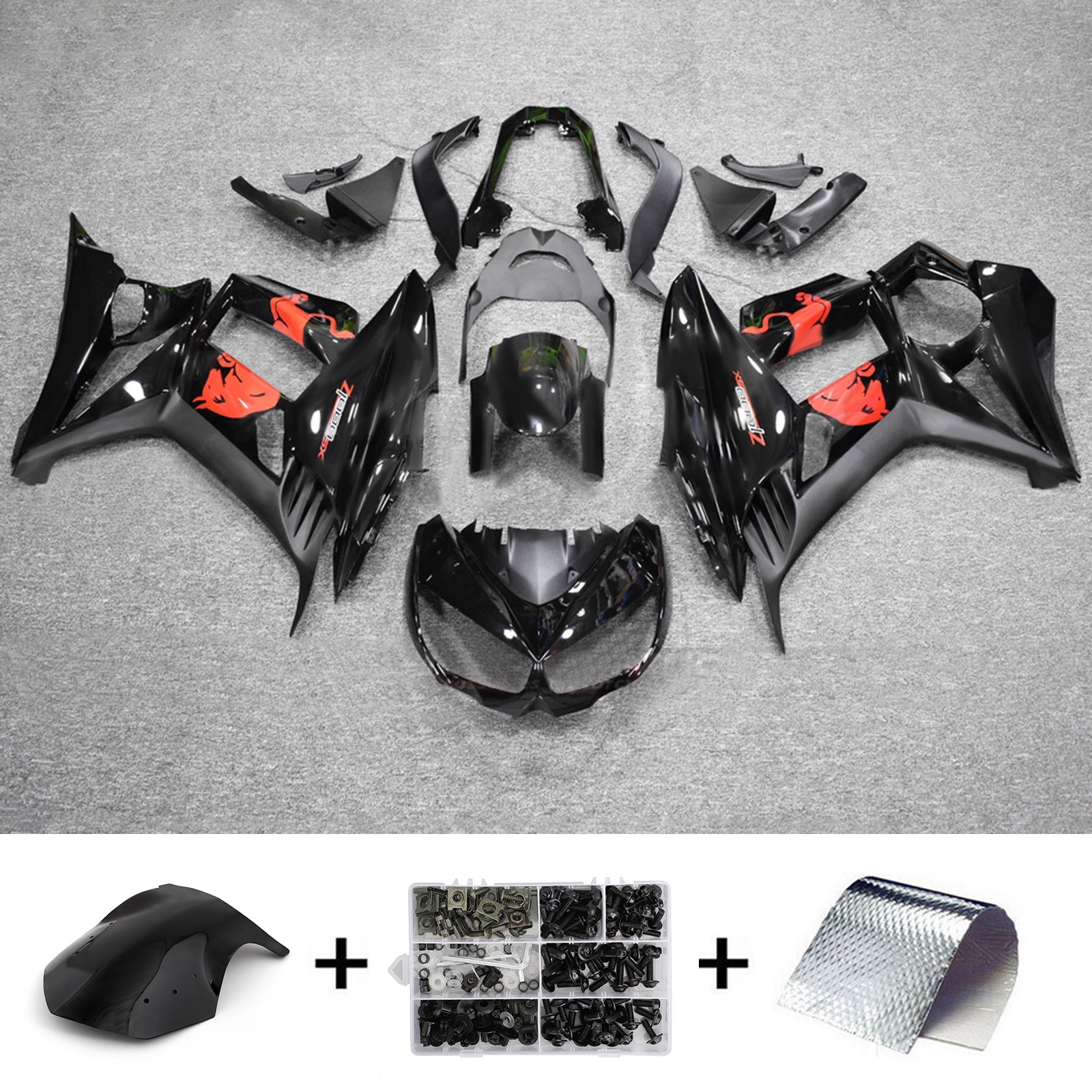 Injection Fairing Kit Bodywork Plastic ABS fit For Kawasaki Z1000SX 2010-2015