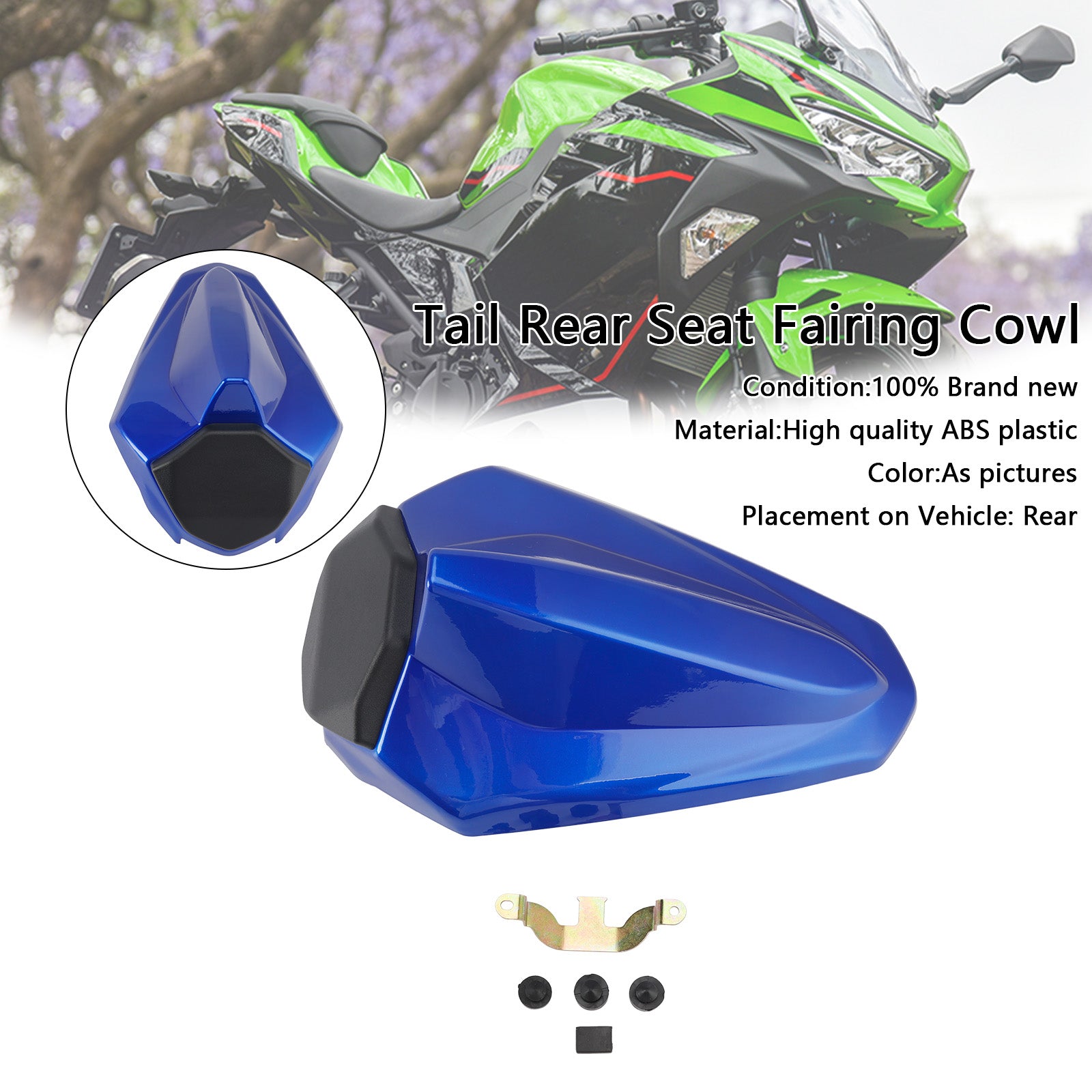 Capot de carénage de siège arrière de queue de course Kawasaki Ninja 400 EX400 2018-2024