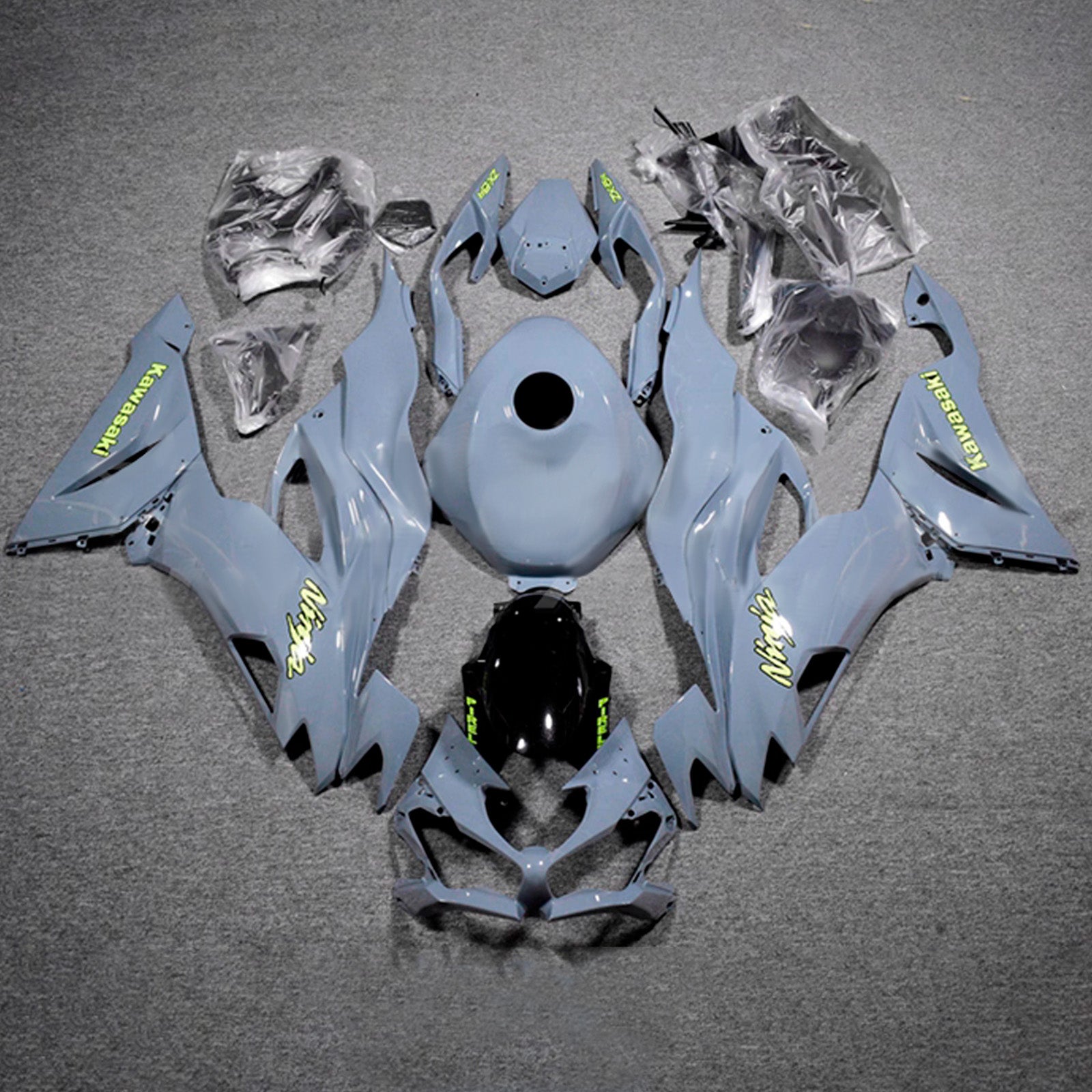 Injection Fairing Kit Bodywork Plastic ABS fit For Kawasaki ZX6R 2019-2023