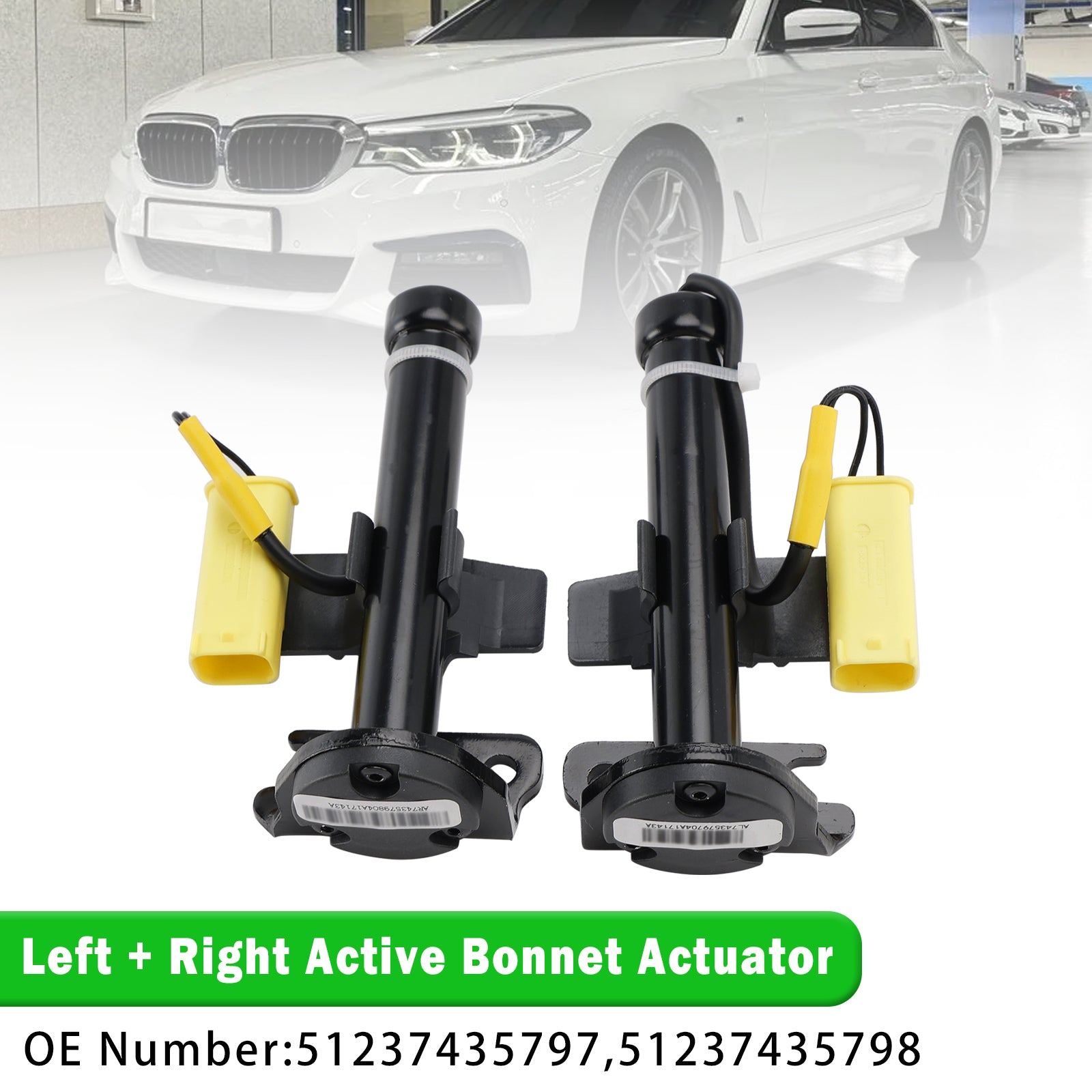 Actionneur de capot actif gauche + droit 51237435797 pour BMW série 5 G30 2015 – 2020