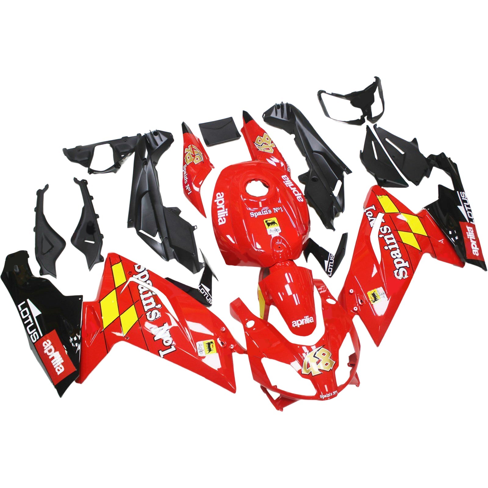 2006-2011 Aprilia Rs125 injektionsmässa kit Bodywork Plastic ABS
