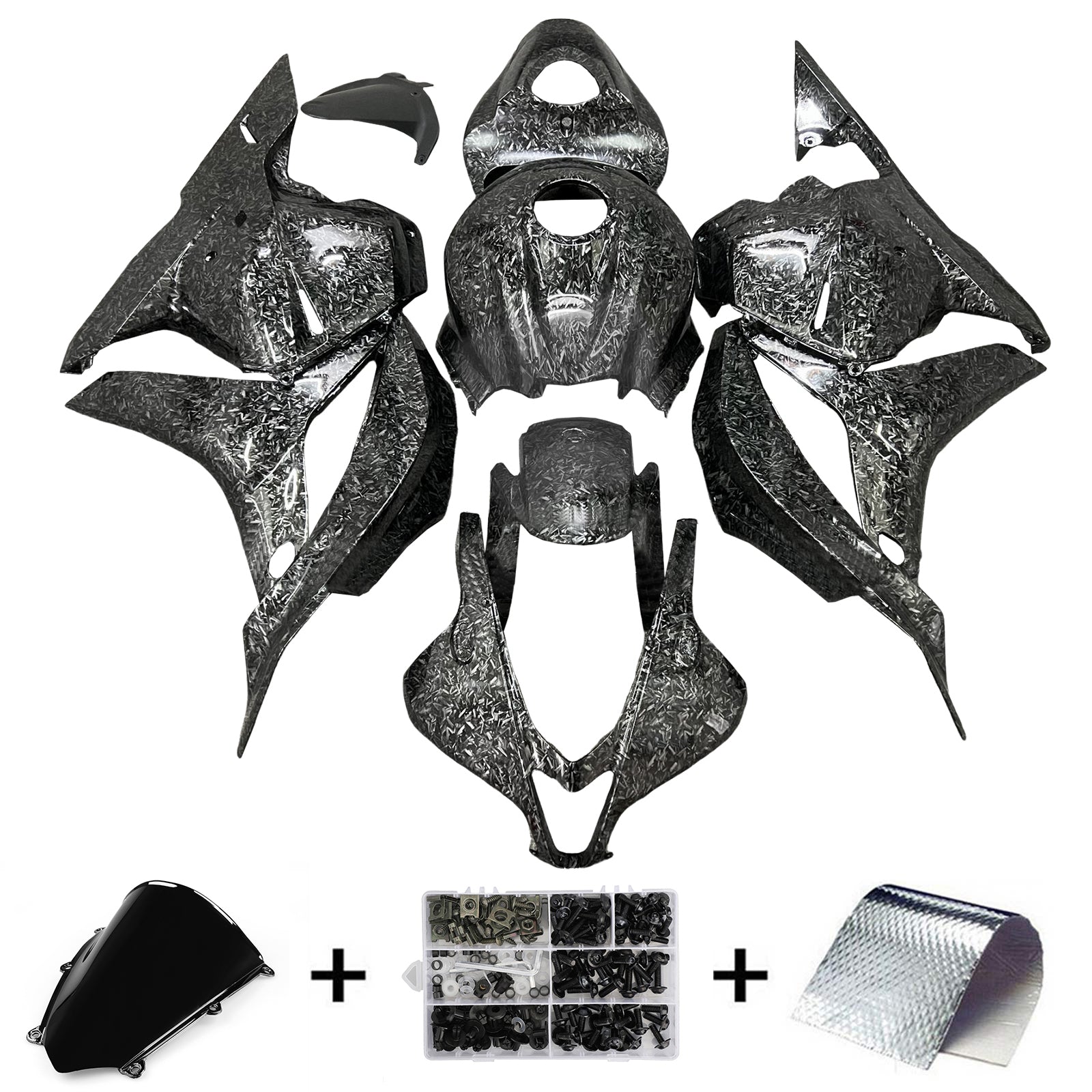 Injektionsmässa Kit Bodywork Plastic ABS för Honda CBR600RR 2009-2012 F5