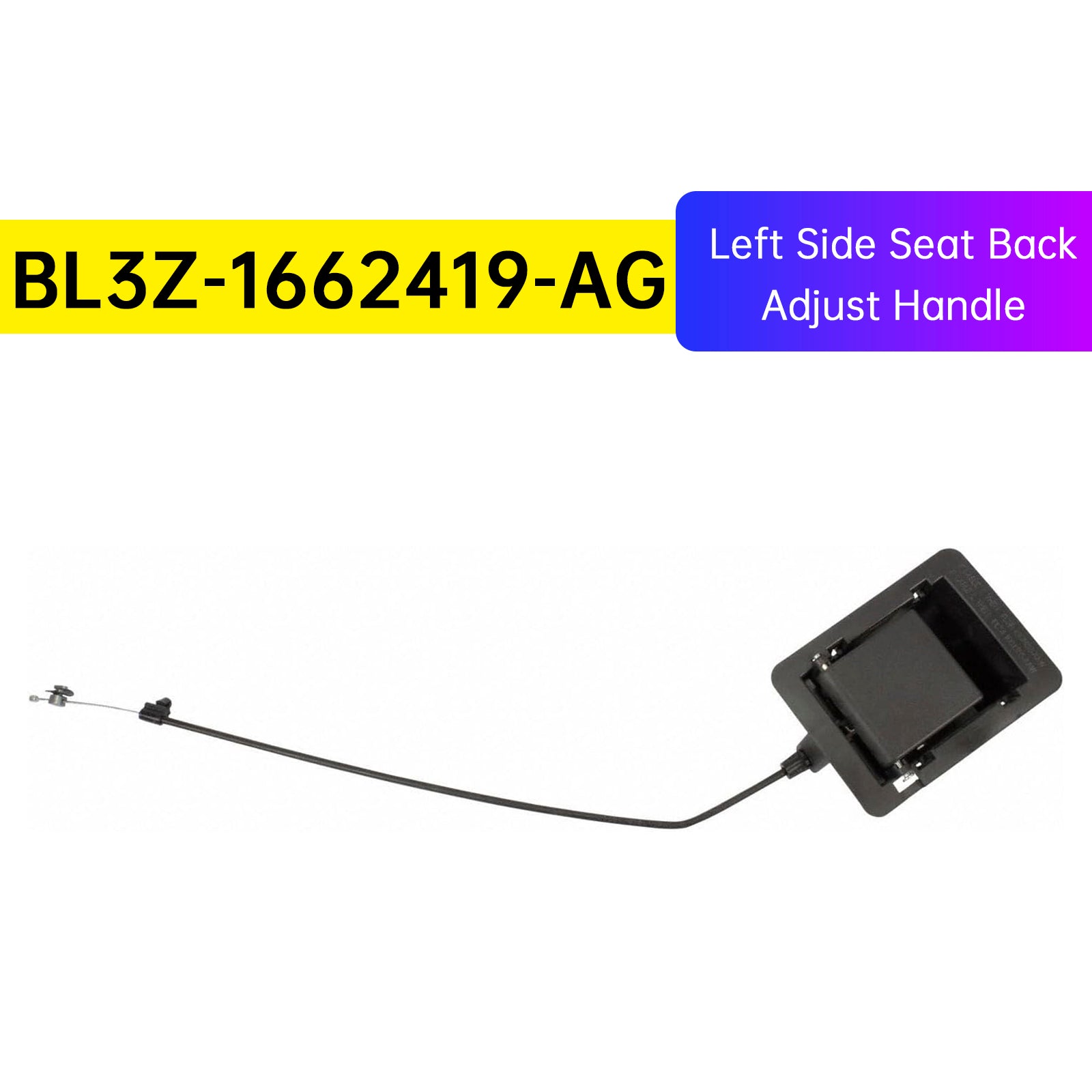 Poignée de réglage du dossier du siège latéral gauche BL3Z-1662419-AG pour Ford F-150 2009-2014