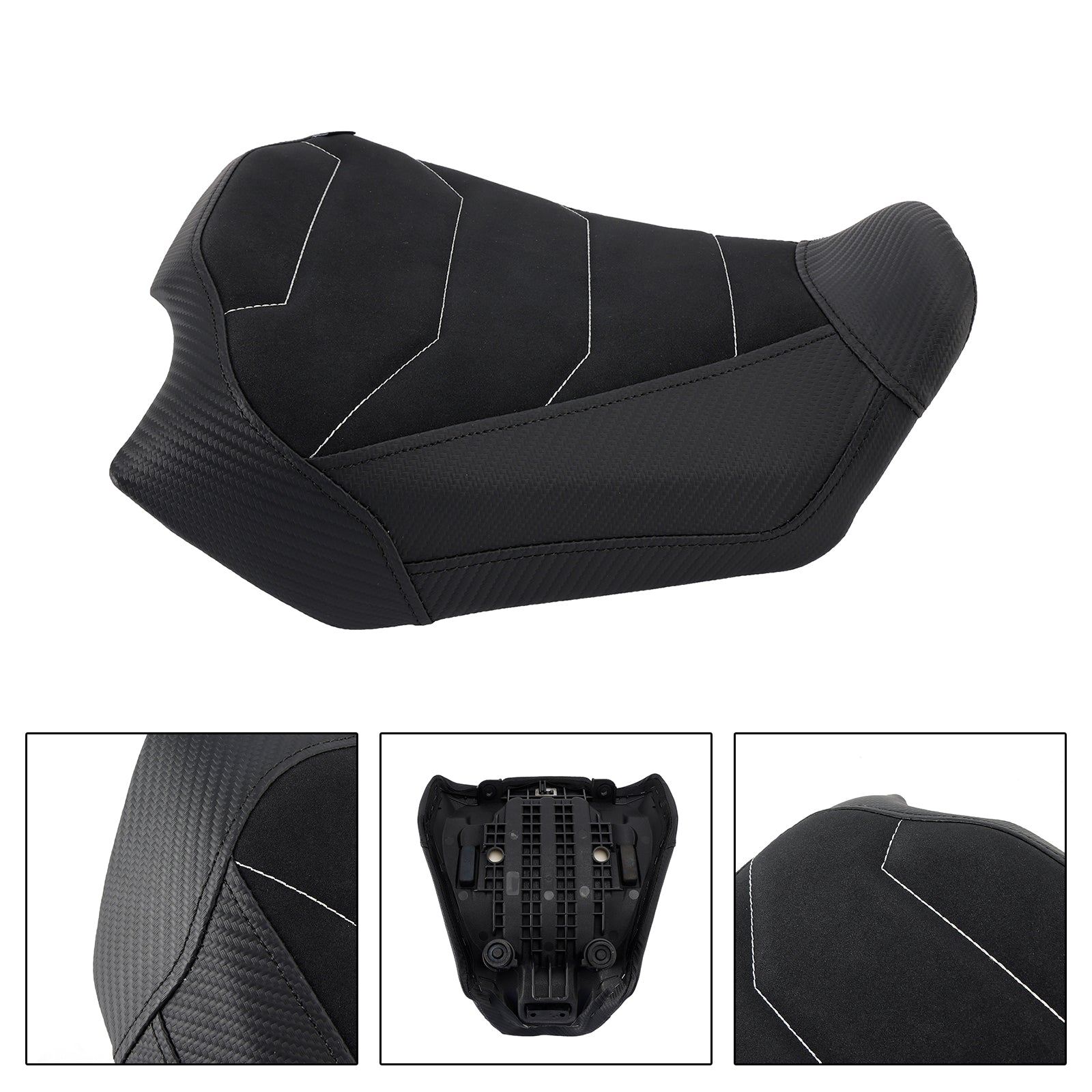 Cojín del conductor del asiento delantero Raider Pu Fit Reda para Honda Cb650R Cbr650R 24-25 RedB