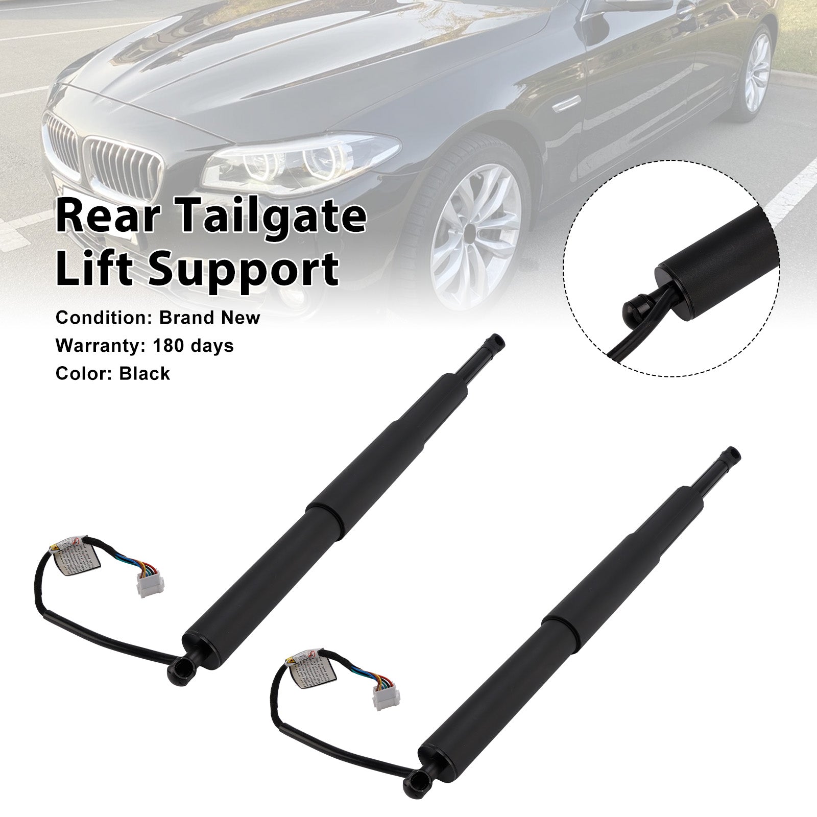 For BMW 5er Touring F11 530i 2010/03-2013/06 3.0L 2PCS 51247207015 Rear Electric Tailgate Gas Strut