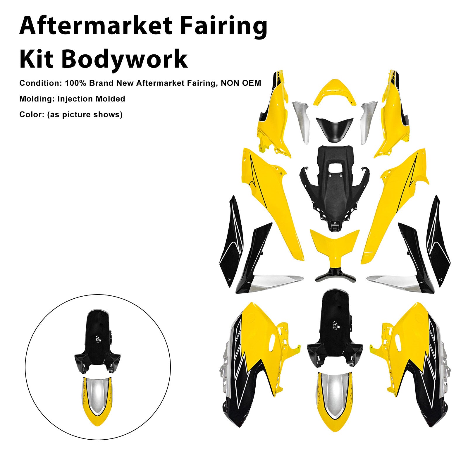 Kit de carénage de carrosserie par injection pour Yamaha TMAX560 2025-2026