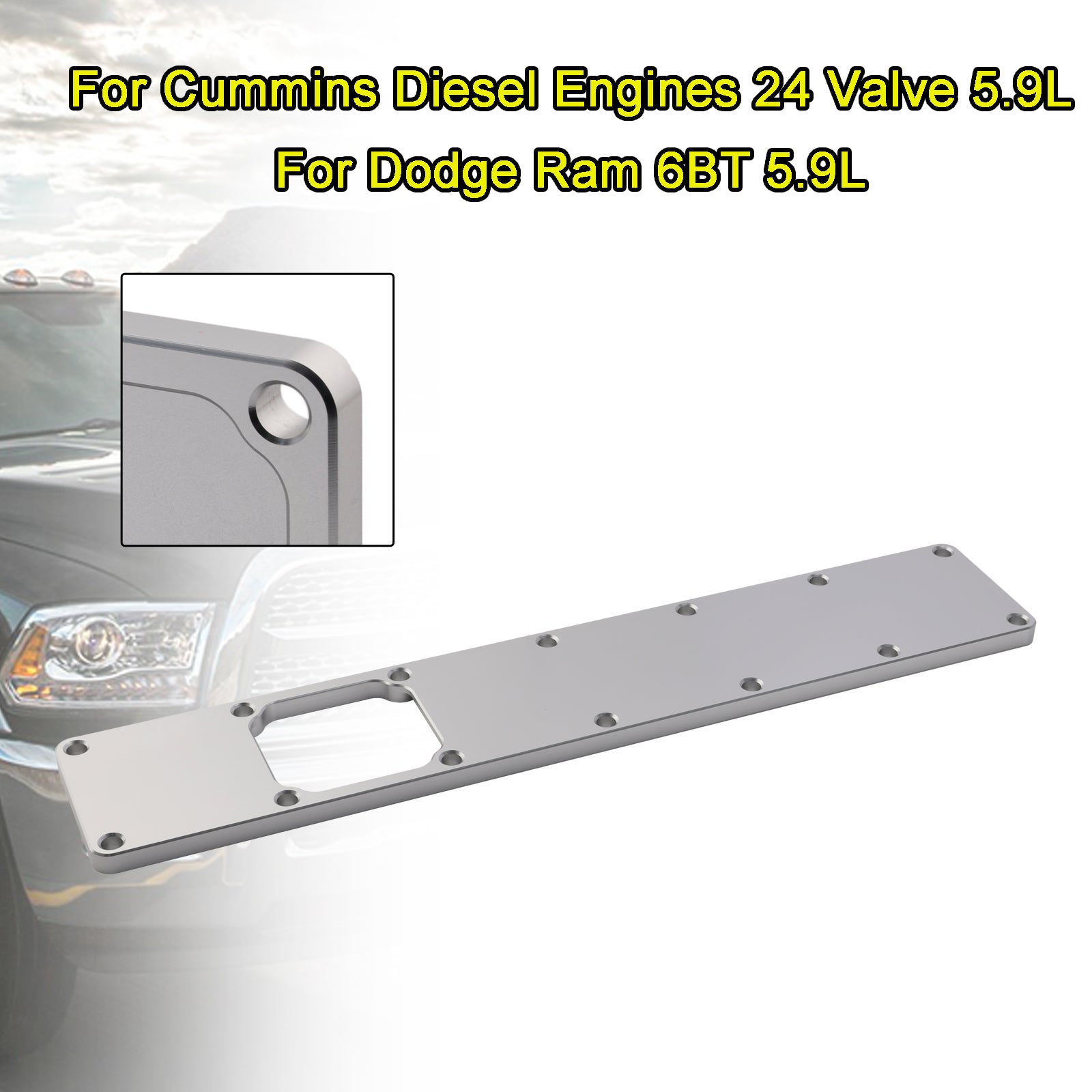 Dodge Ram 6BT 5.9L Placa de Plenum 24V 551714