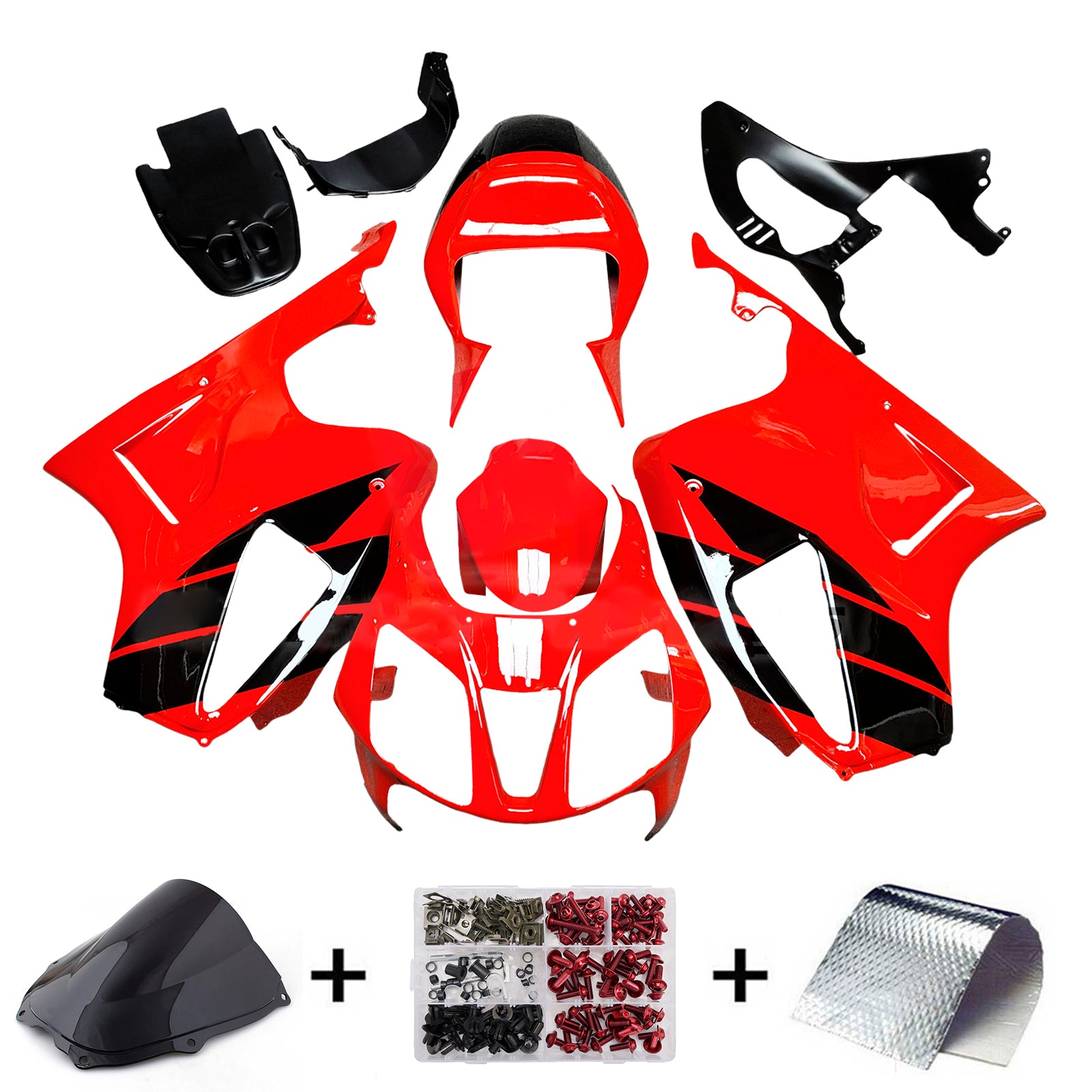 Kit de carenado de inyección carrocería plástico ABS para Honda VTR1000 RC51 2000-2006