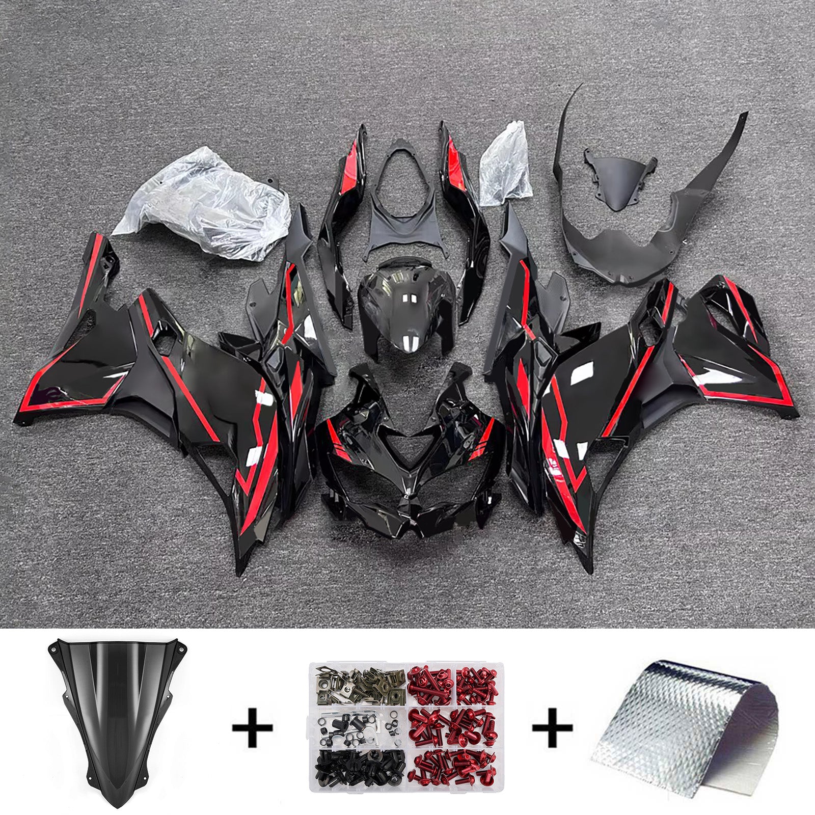 Injection Fairing Kit fit For Kawasaki Ninja ZX-25R ZX-4R ZX-4RR 2019-2025