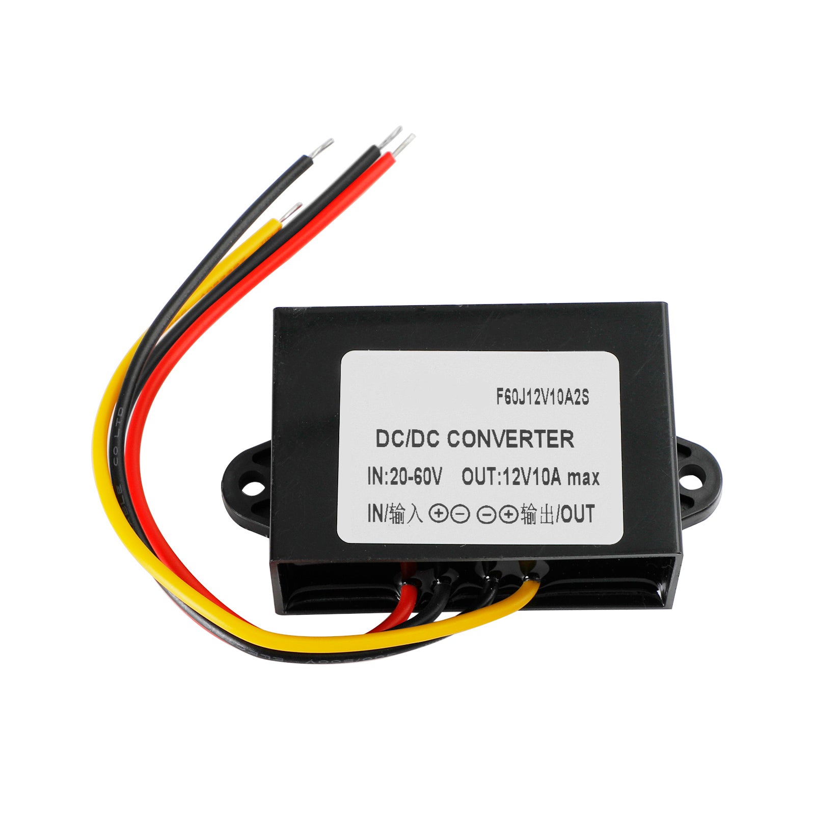 Waterproof DC-DC Converter 20-60V Step Down to 12V Power Supply Module 10A