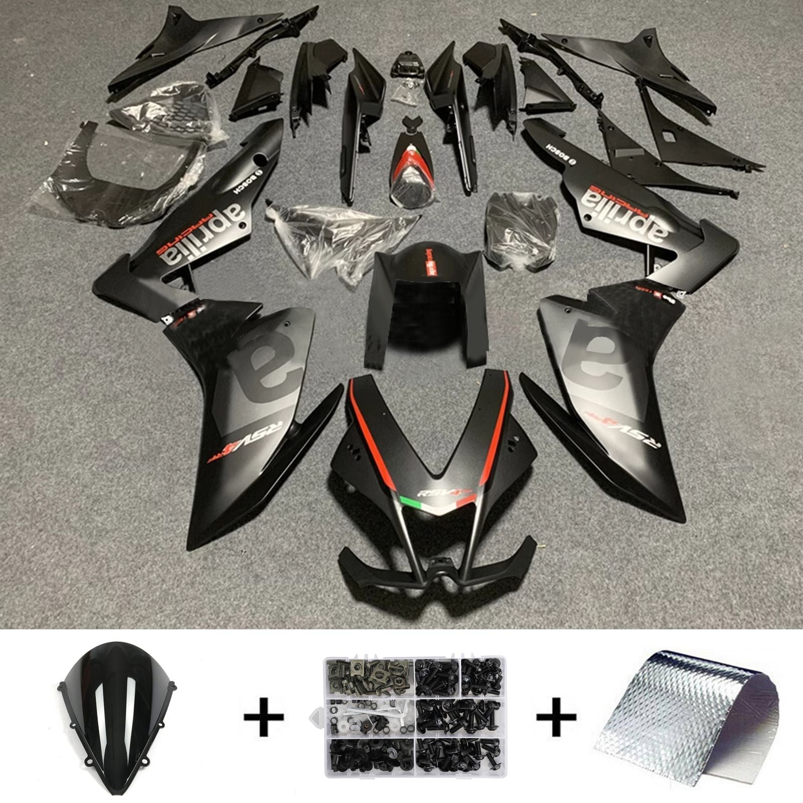 2009-2015 Aprilia RSV4 1000 injektionsmässa kit Bodywork Plastic ABS