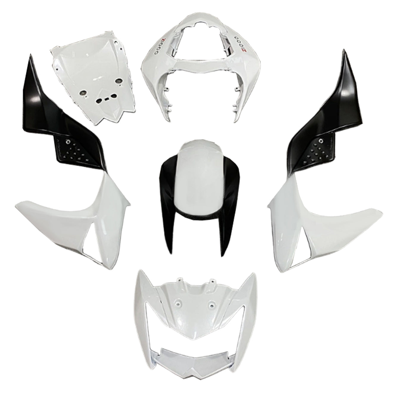 2007-2009 KAWASAKI Z1000 injektionsmässa kit Bodywork Plastic ABS