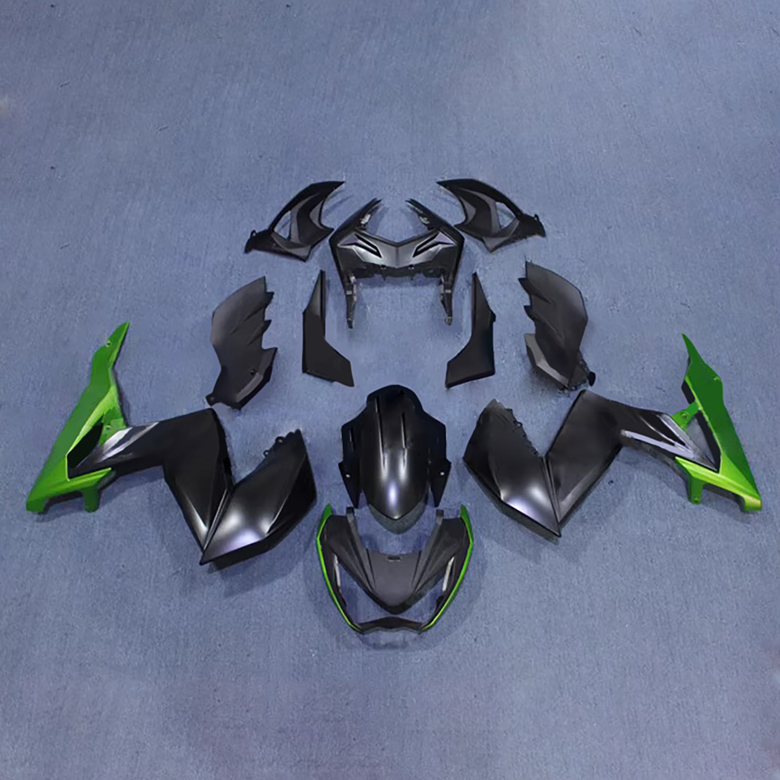 Injection Fairing Kit Bodywork Plastic ABS fit For Kawasaki Z250 Z300 2015-2016