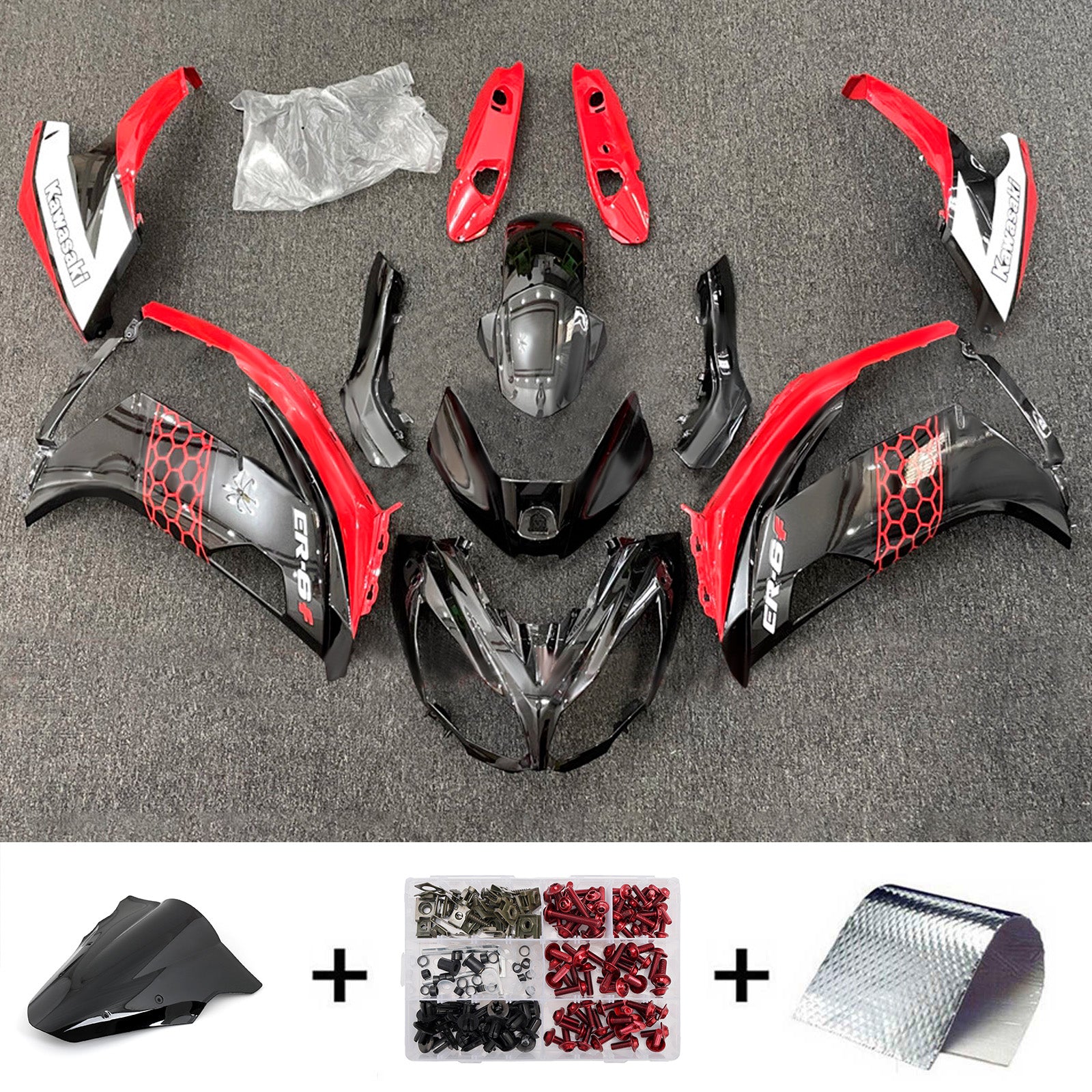 Injection Fairing Kit Bodywork Plastic ABS fit For Kawasaki ER-6F Ninja650 2012-2016