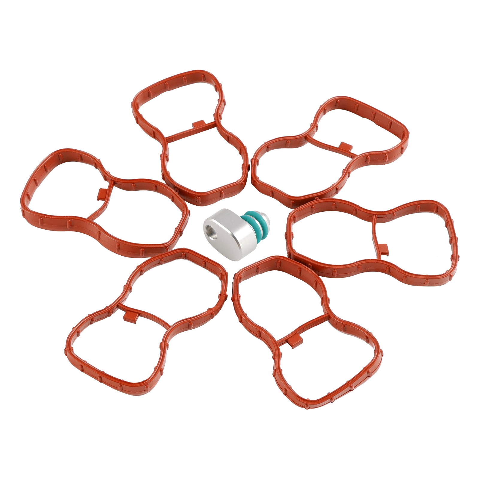 6PCS Inlaatspruitstuk Pakking 1167807480 Fit BMW E90-93 F10 F11 F07 X5 X6 N57