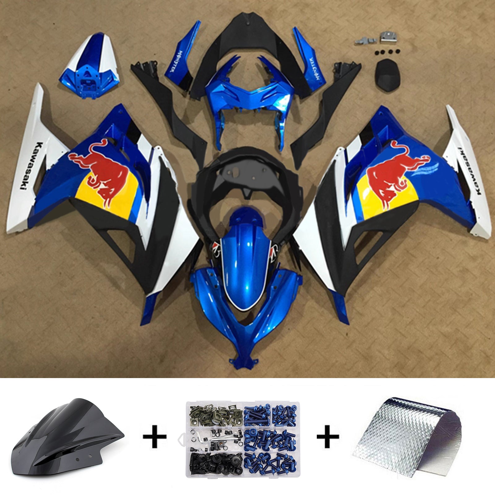 Kit carena iniezione carrozzeria in plastica ABS adatta per Kawasaki EX300 Ninja 300 2013-2024