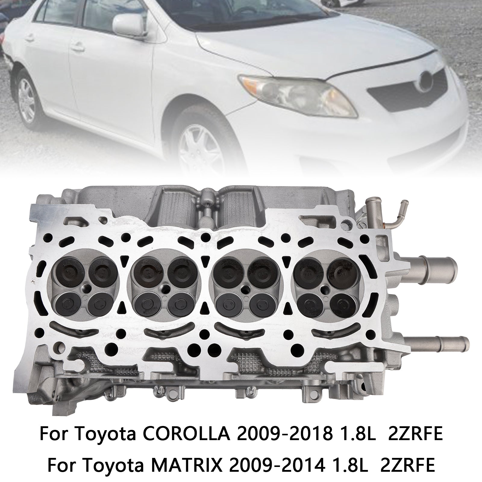 2008-2009 Toyota VIBE 1,8L Cylinderhuvud 2ZRFE