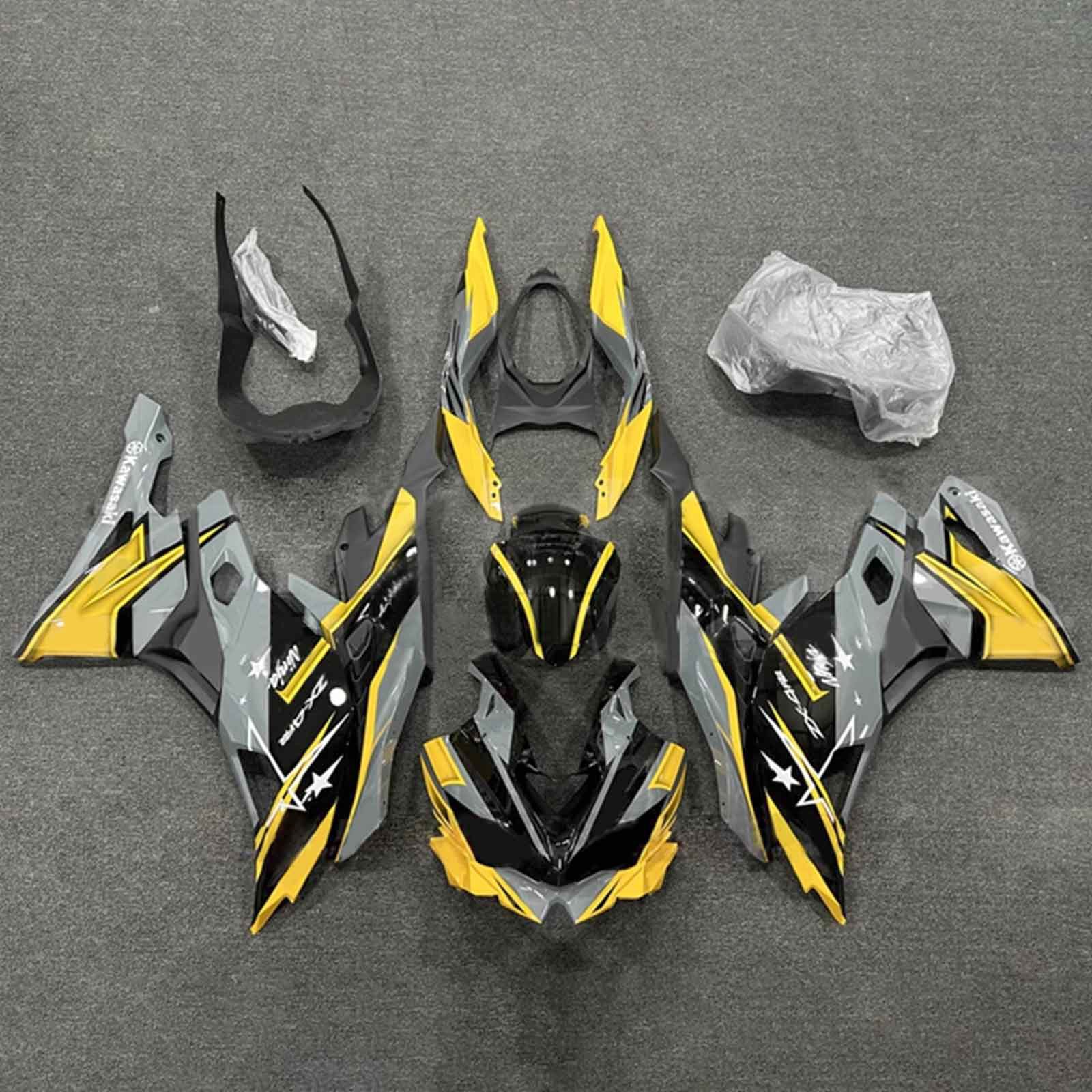 2019-2025 Kawasaki Ninja ZX-25R Amotopart Injection Fairing Kit Bodywork ABS #104