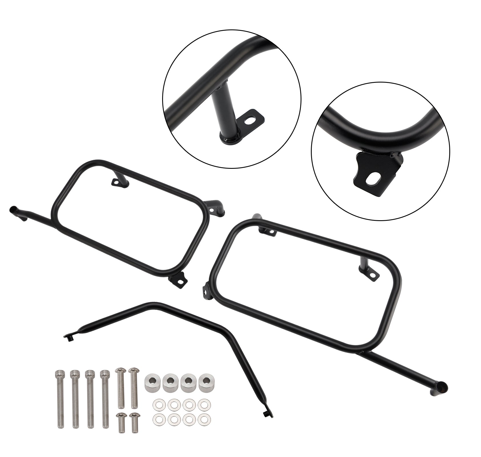 Soporte de montaje para alforja lateral izquierda, color negro, para Tiger 1200 2024-2025&Bien
