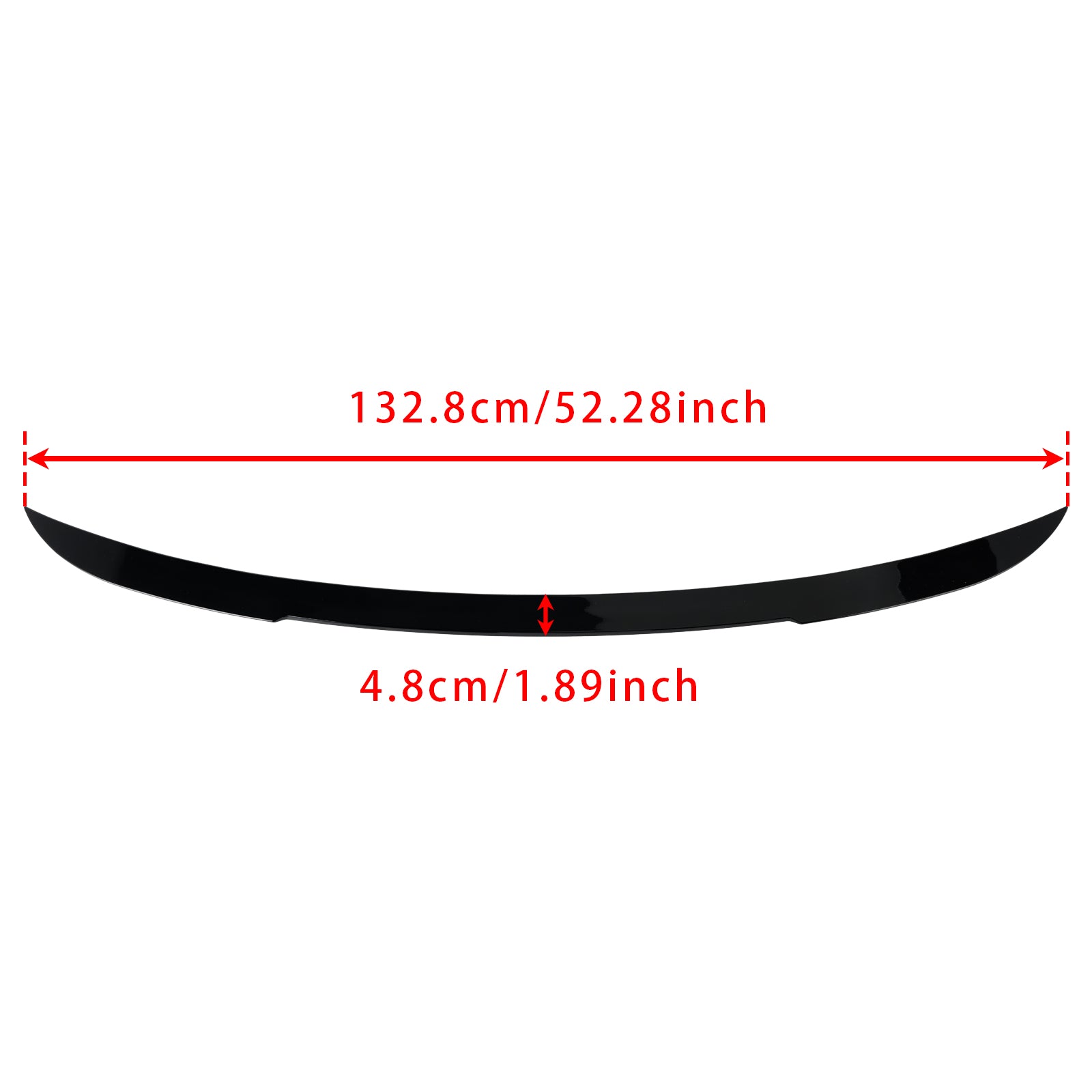 Gloss Black Rear Mid Boot Spoiler For BMW X3 F25 2010-2018