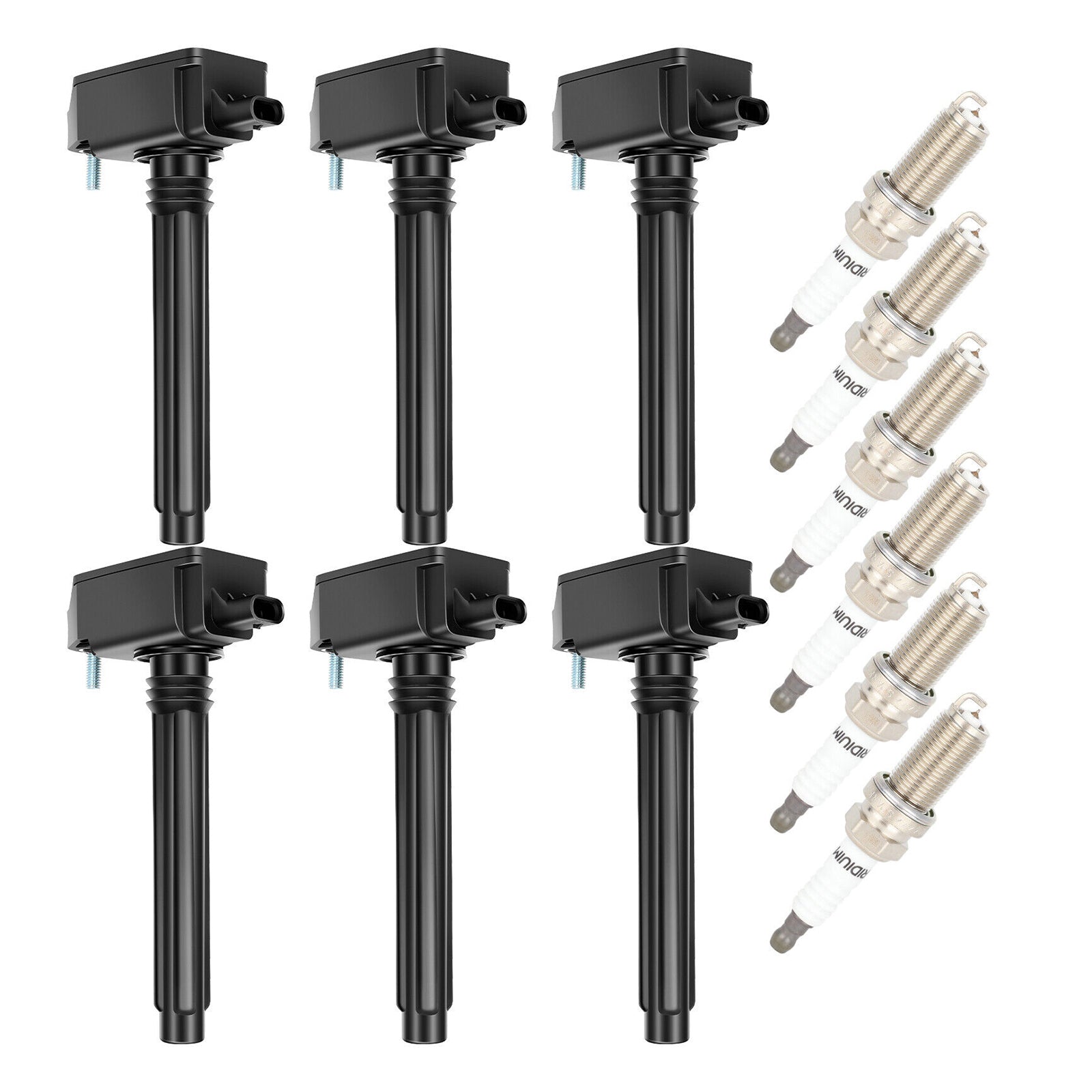 2020-2021 Jeep Gladiator 3.6L 6PCS Coil d'allumage + bougie d'allumage UF807 0221504038 68223569AB