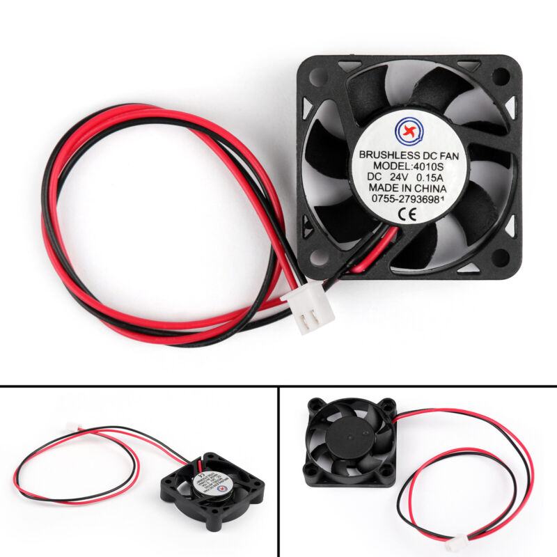 Ventilateur sans balais refroidisseur DC 40x40x10mm 0,15A 0,1A 12/24V 4010s