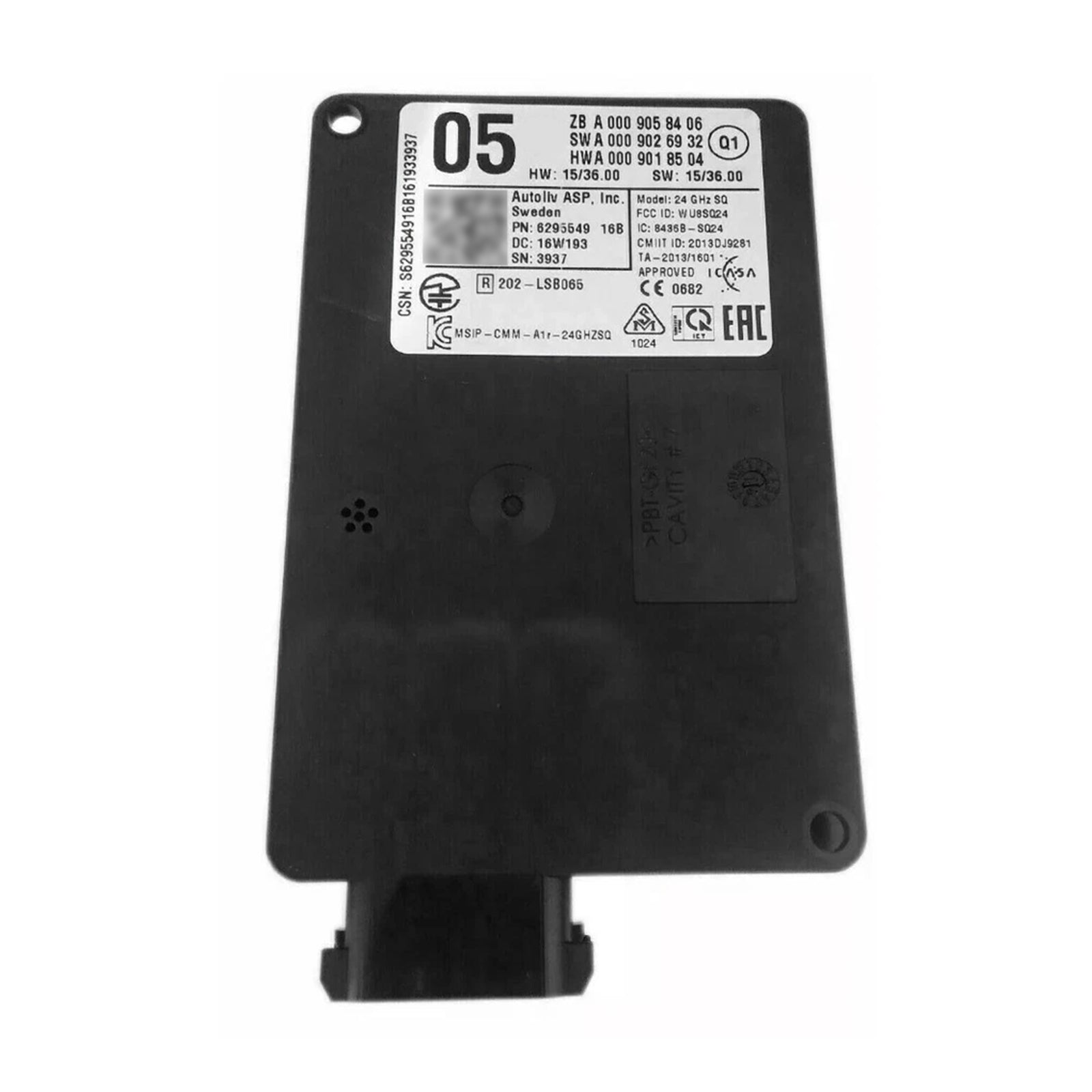 Mercedes Benz E-KLASSE W212 Främre radarsensor Distronic-styrenhet 0009058406