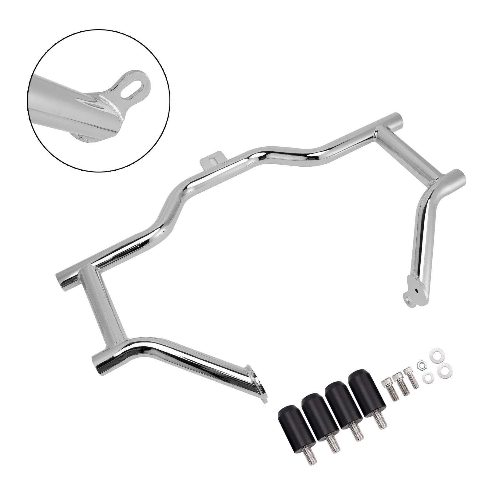 2009-2022 Road King FLHR Engine Guard Anti-Crash Bumper Protector Chrome