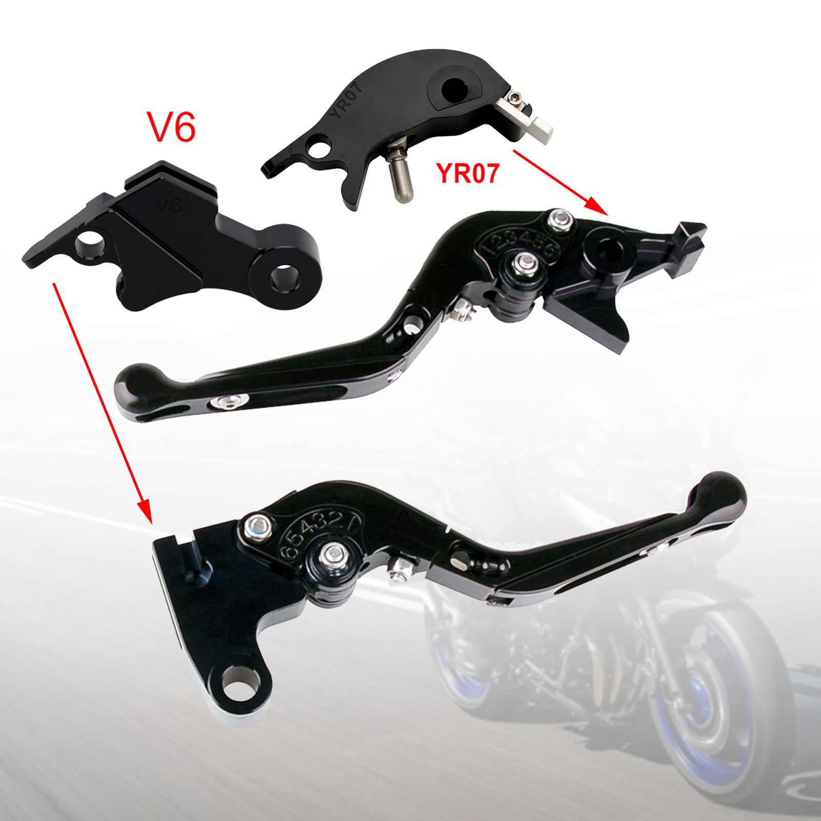 Adjustable Clutch Brake Lever fit for YAMAHA XSR900 XSR900GP MT-09 MT-09SP 24-25