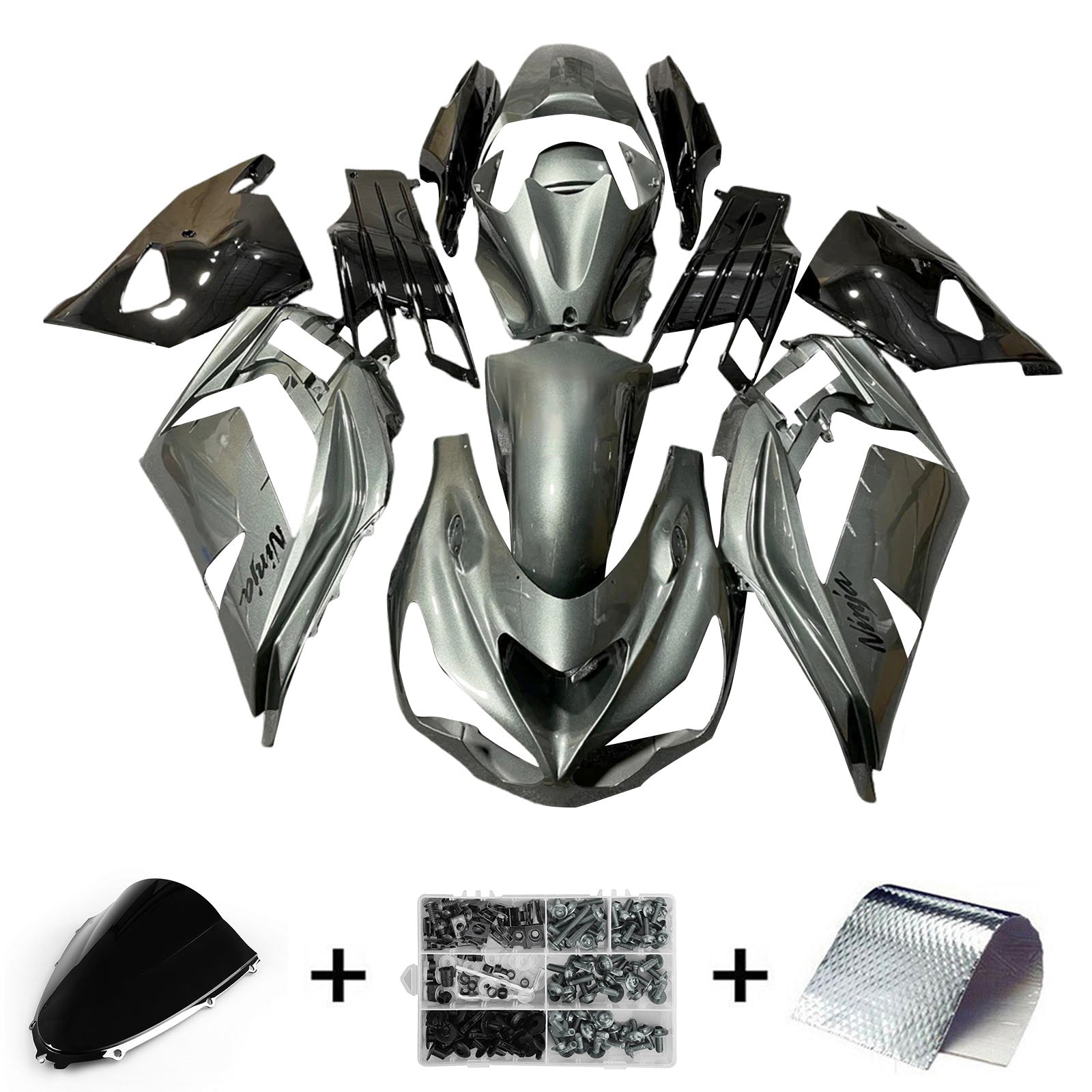 2012-2025 Kawasaki ZX14R Kit de carénage d'injection carrosserie plastique ABS #104