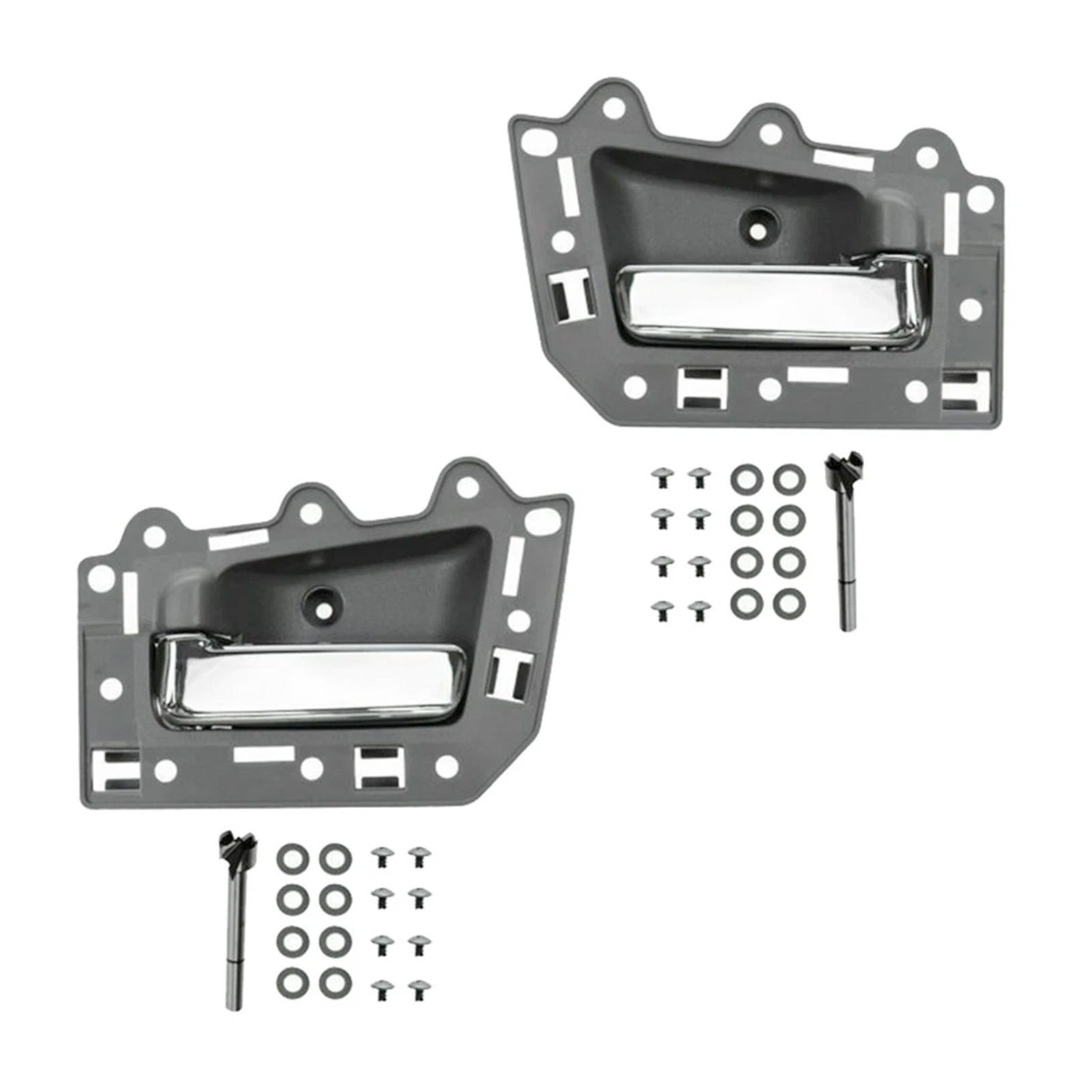 4pcs Front Rear Inside Inner Door Handle Chrome For Jeep Grand Cherokee 2005-2011