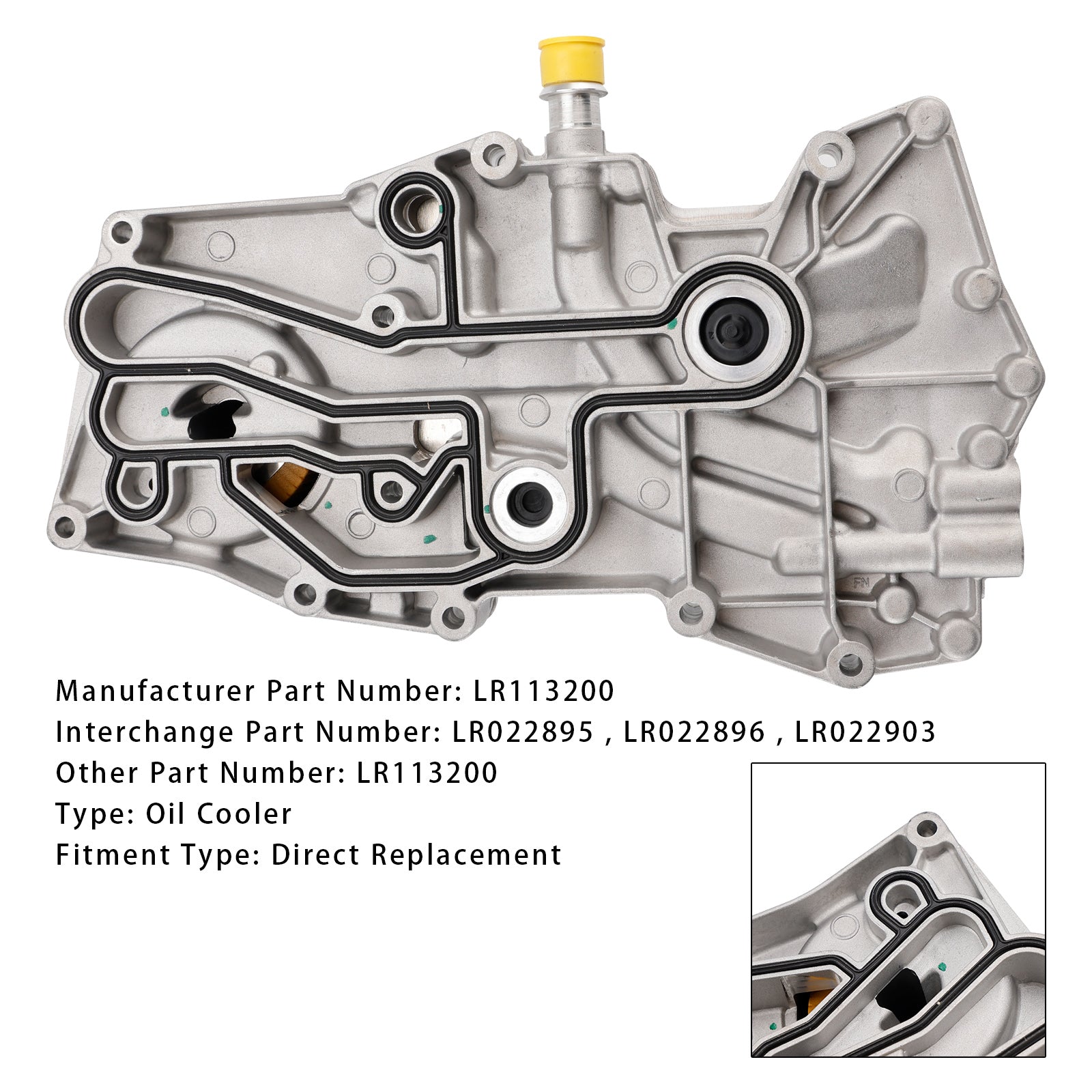 03.2002-12.2012 Land-Rover Range Rover III (L322) refroidisseur d'huile moteur LR113200 générique