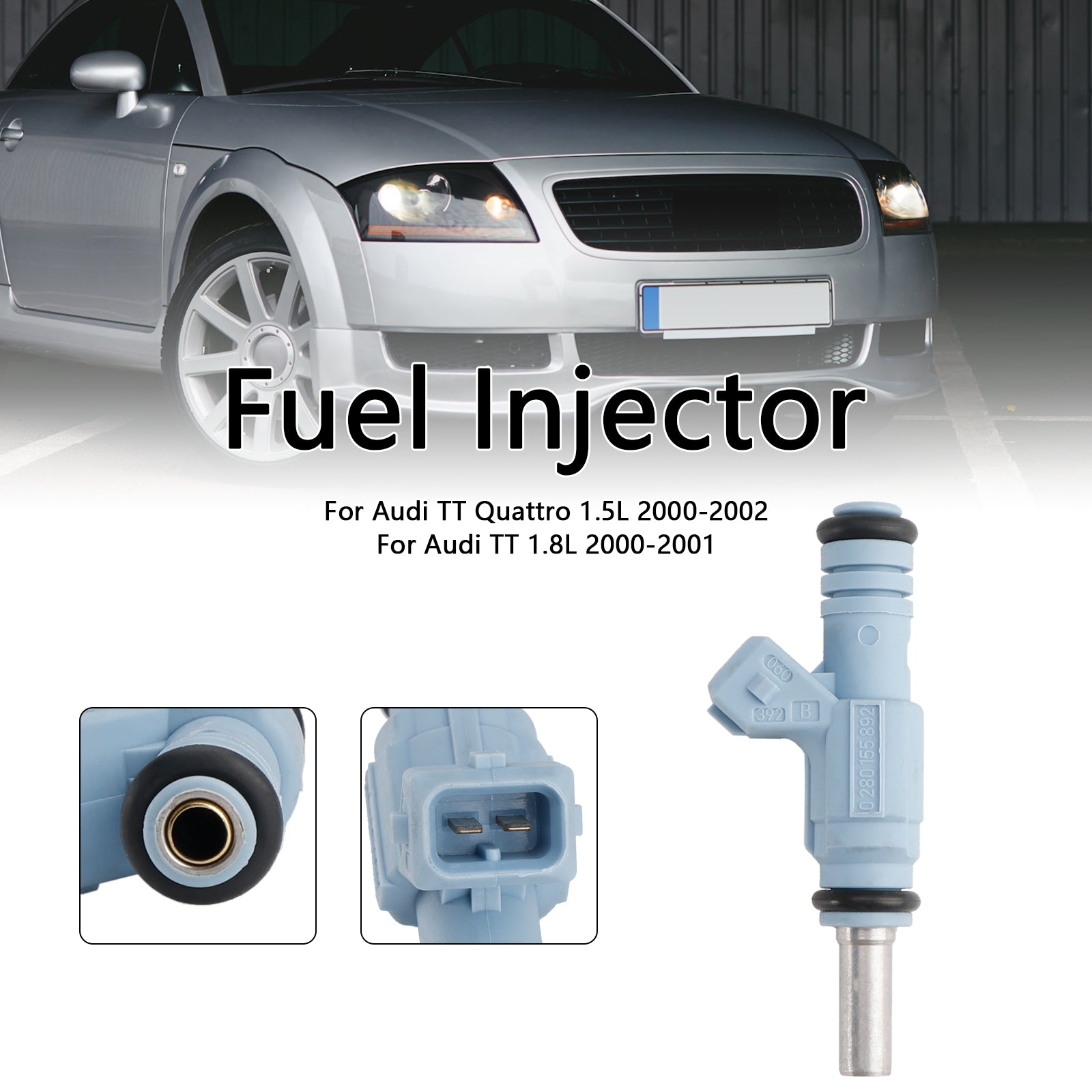 1pcs injecteur de carburant 0280155892 Fit Audi TT Quattro 1.5L 2000-2002 0280155893