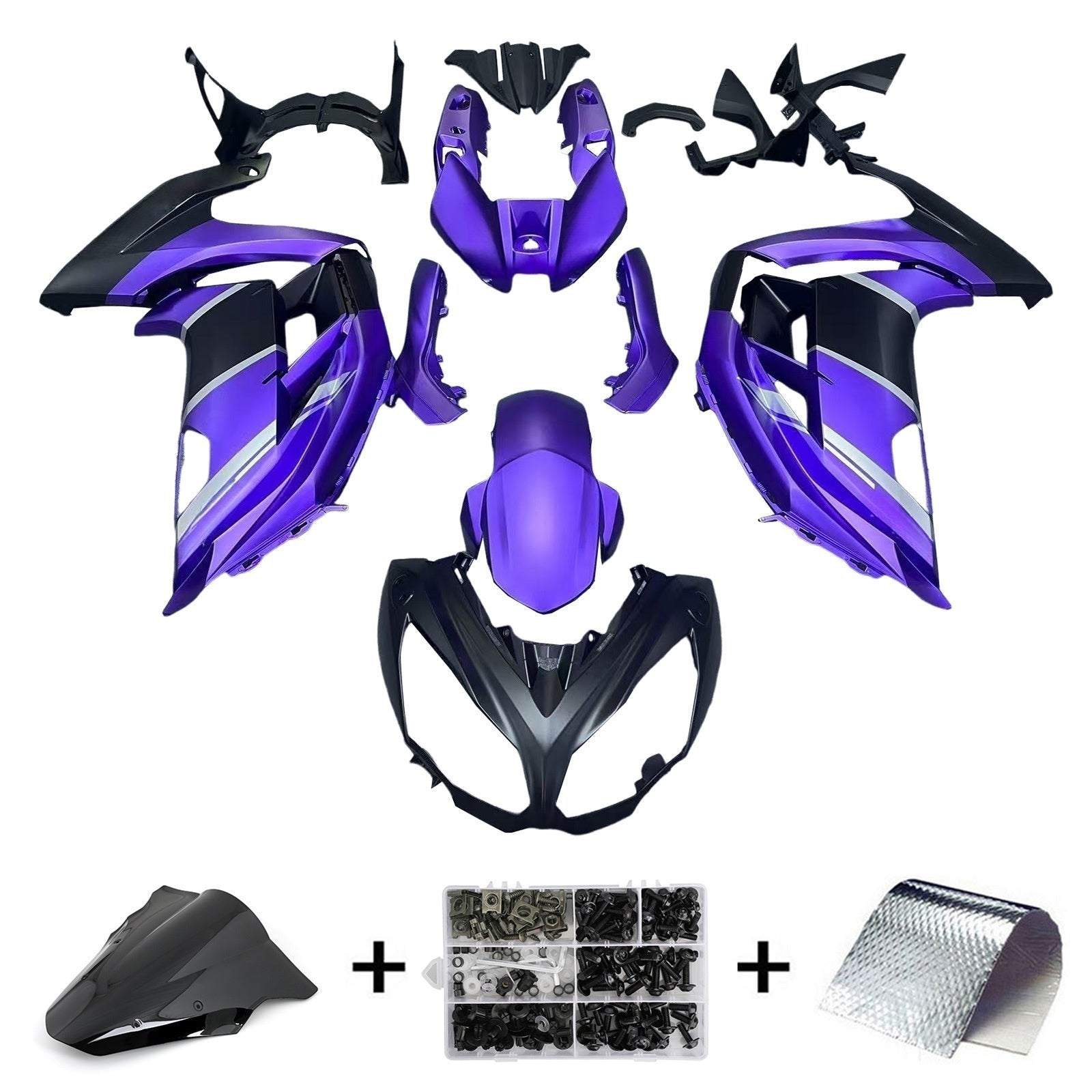 Injection Fairing Kit Bodywork Plastic ABS fit For Kawasaki ER6F/Ninja650 2012-2016