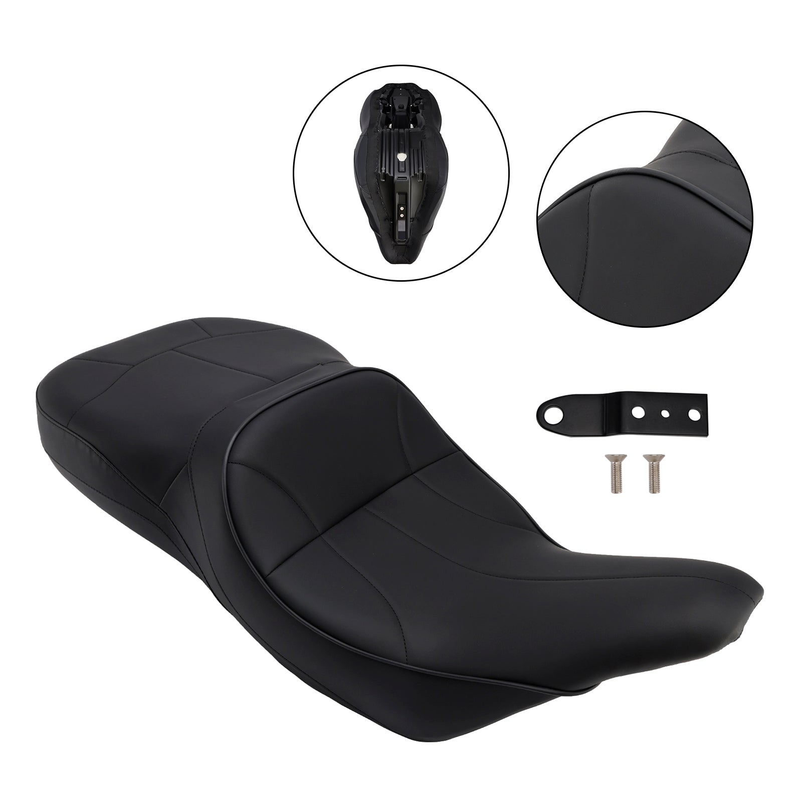 1997-2007 Touring Road King Type Complete Cushion Rider Passenger Seat