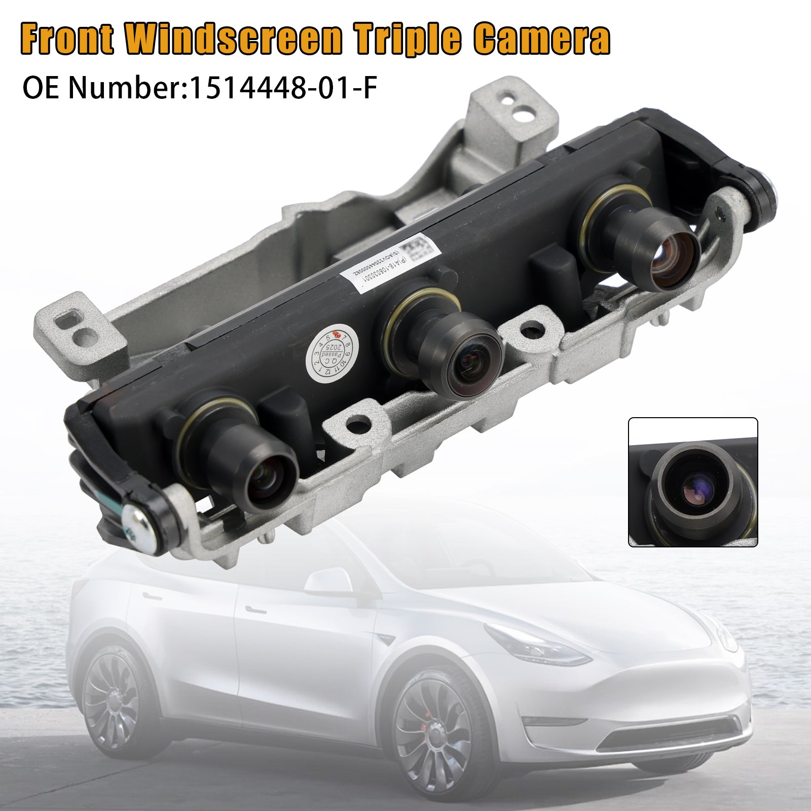 2022 Tesla Model 3 Front Windscreen Triple Camera 1514448-01-F