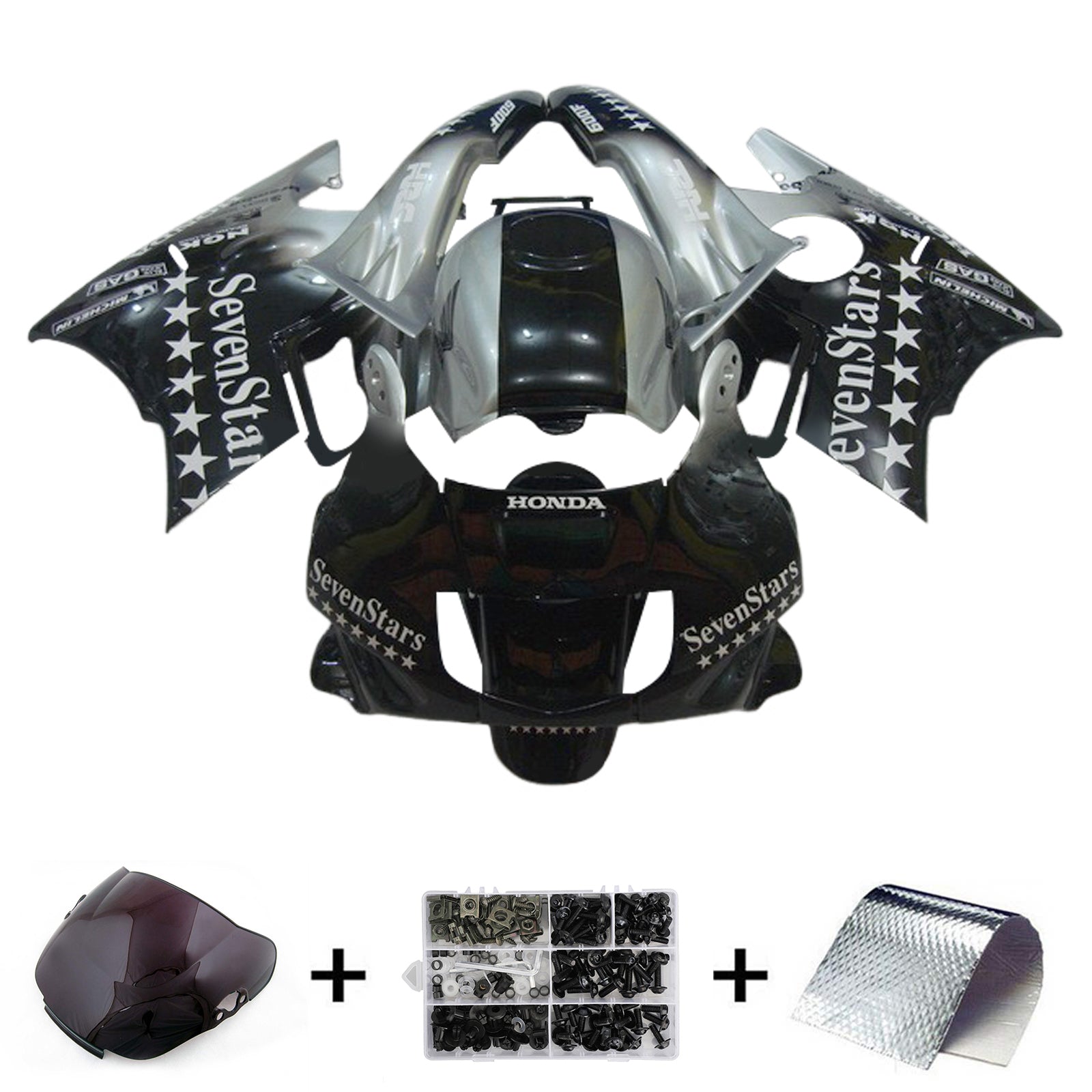 1991-1994 Honda CBR600 F2 Kit de carenado de inyección Carrocería Plástico ABS