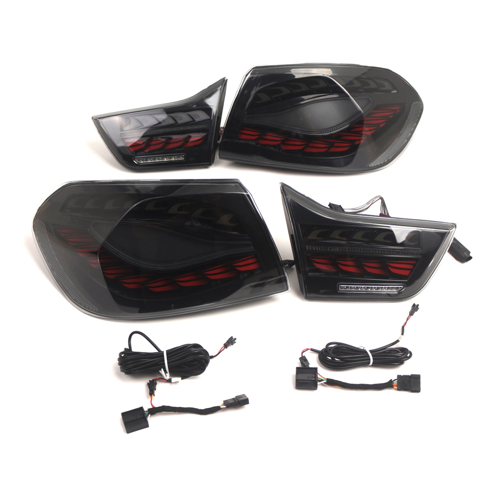 BMW F32 (kupé/kabriolet) 2013 – 2014 – 2020 L&Zadné svetlá R s dymovými LED diódami, zostava zadných svetiel 63217296100 63217296099