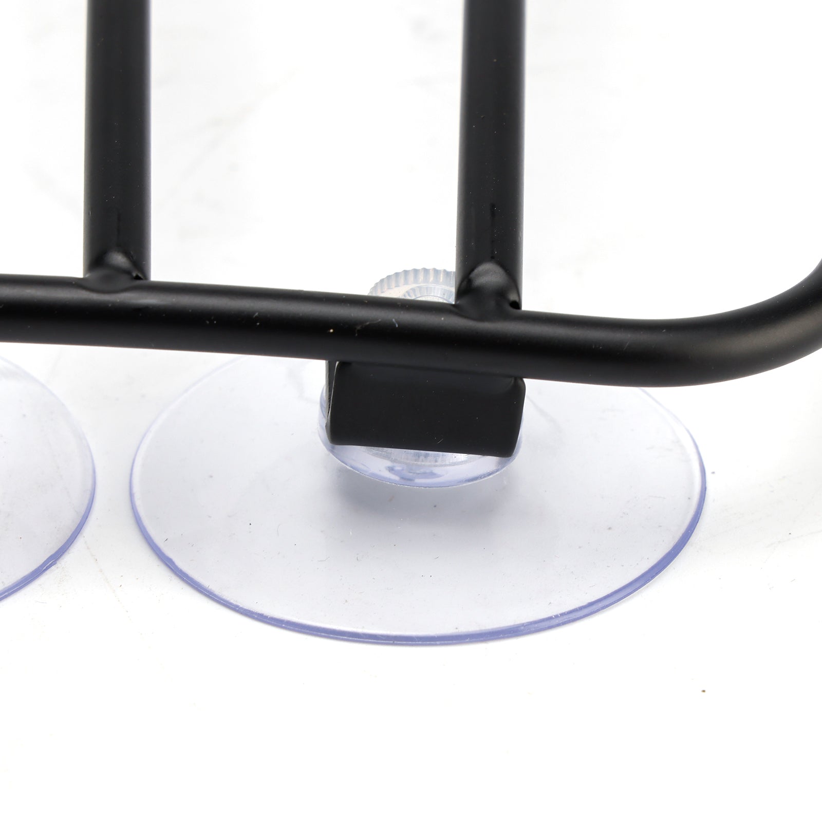 Classic Style Motorcycle Black Universal Parcel Tank Rack Carrier w/Suction Cups