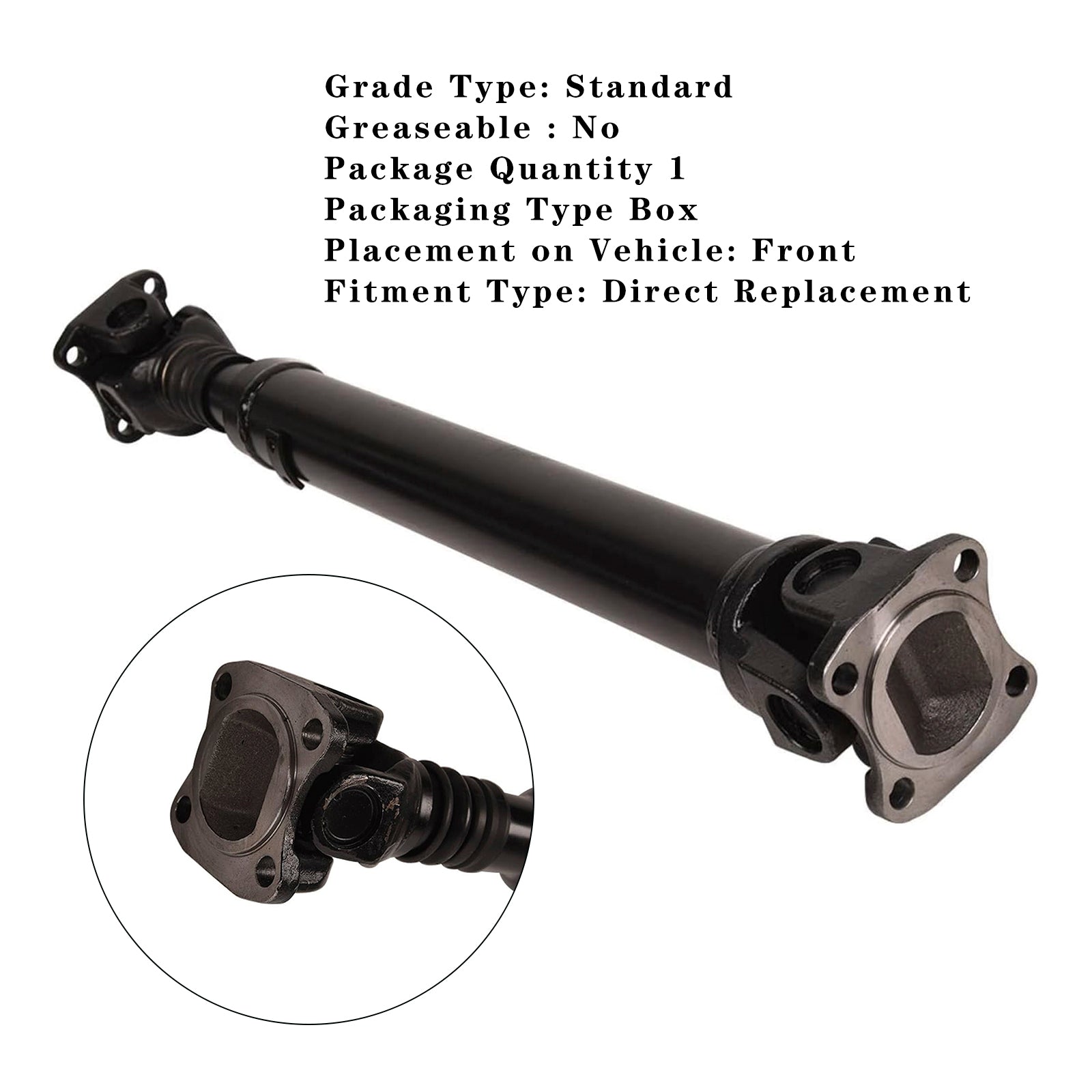 2008-2008 Mercedes-Benz E350 W211 Front Side AWD Front Driveshaft Prop Shaft Assembly 2204107106 MB2204107106