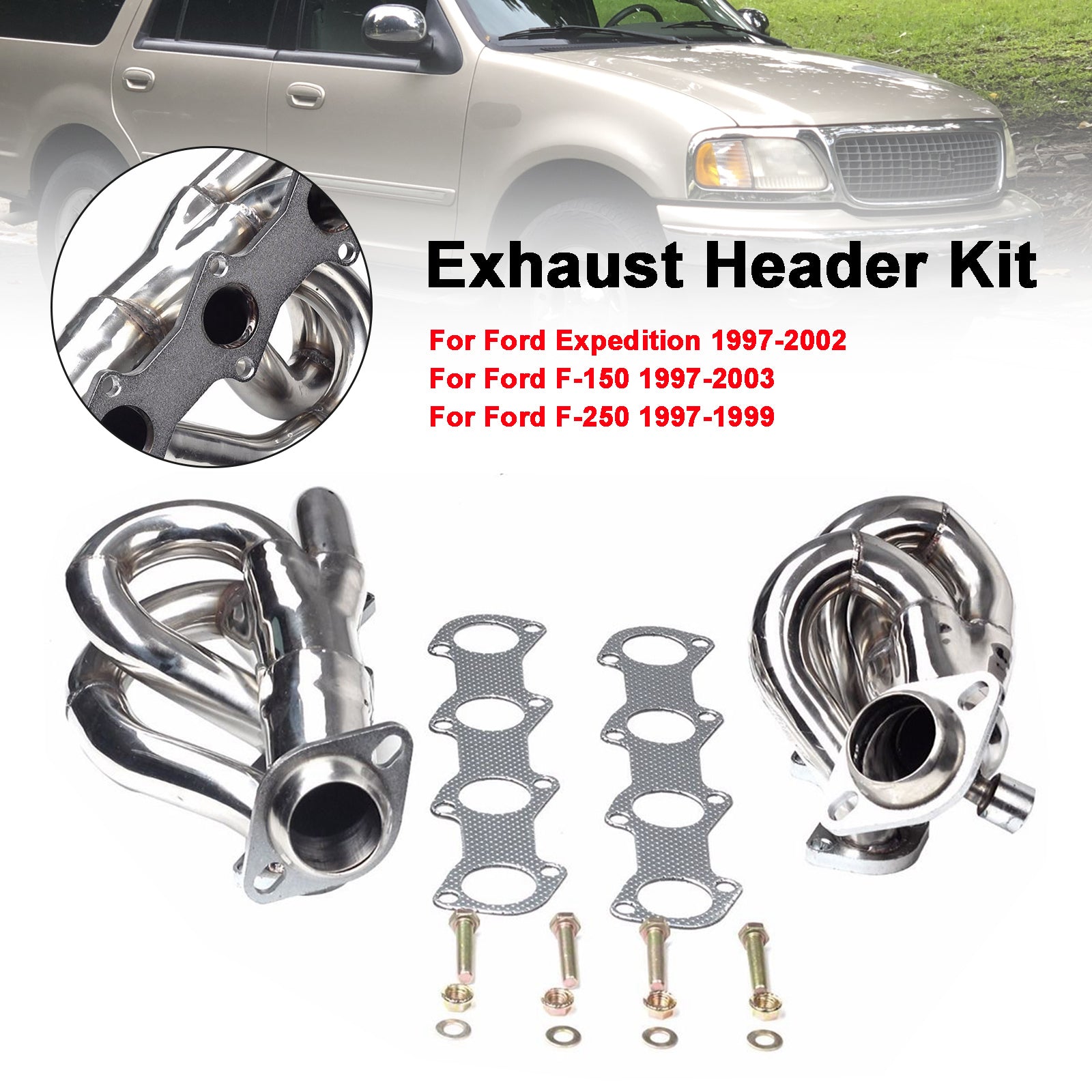 Túrka s krátkym výfukovým rozvodom potrubia Ford Expedition 1997-2002 Fit F150