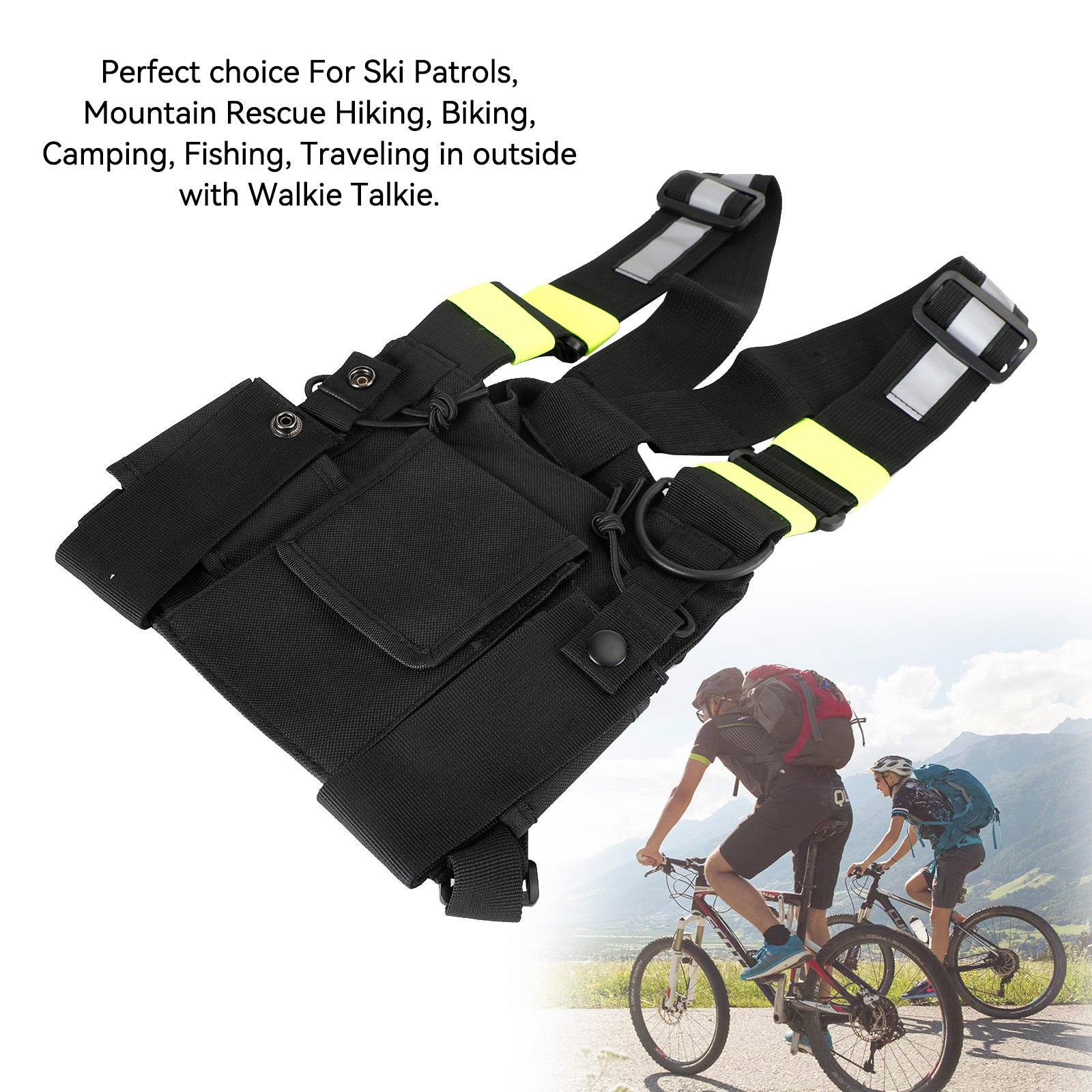 Nieuwe tactische bilaterale borstharnastas voor veldoperaties Radio Universal