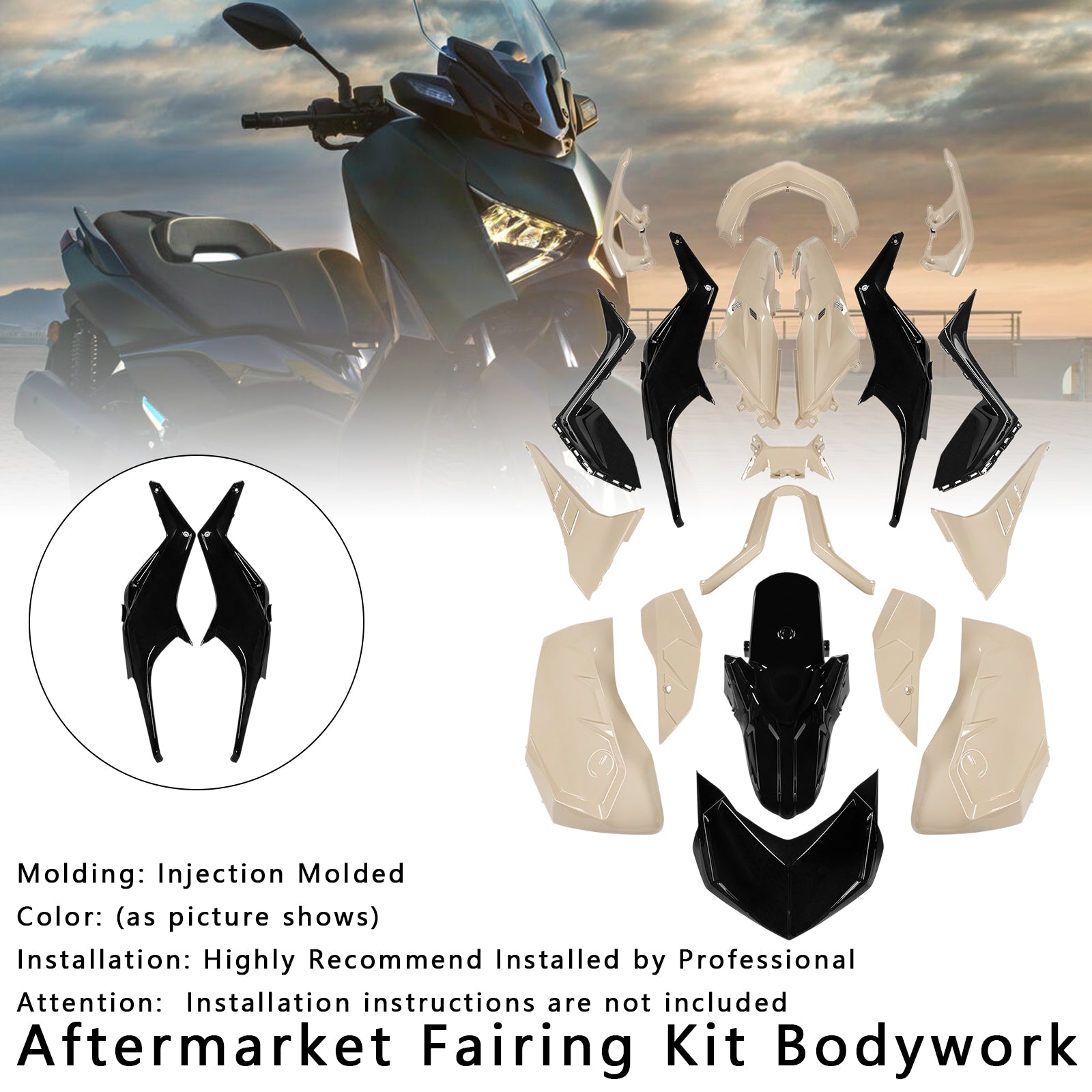 2023-2024 Yamaha X-Max 300 Xmax Injection Bodywork Fairring Kit