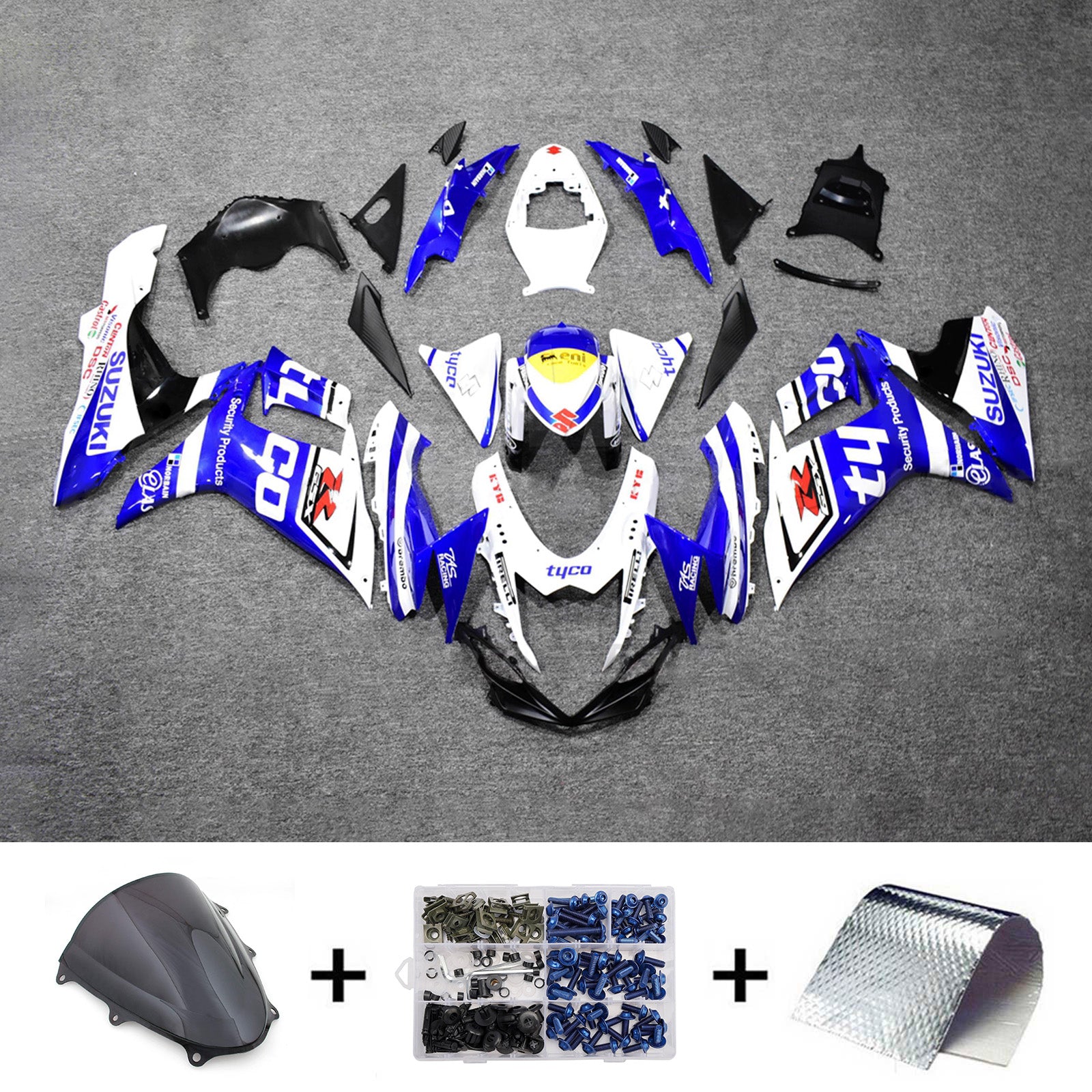 Injection Fairing Kit Bodywork Plastic ABS For Suzuki GSXR 600/750 2011-2026 K11