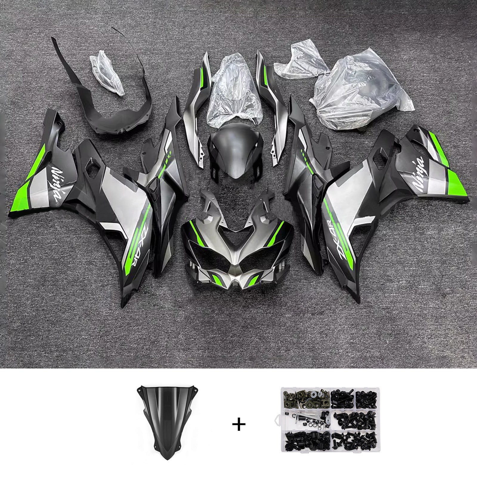 Injection Fairing Kit fit For Kawasaki Ninja ZX-25R ZX-4R ZX-4RR 2019-2025